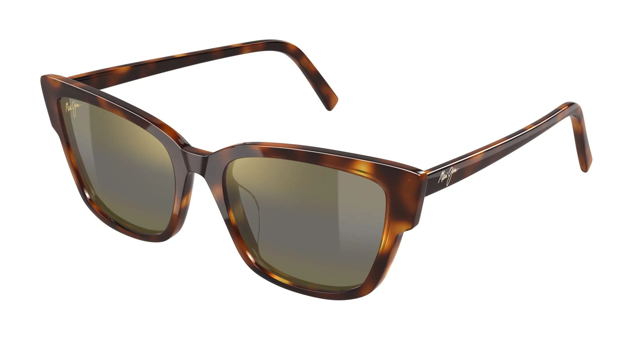 Maui Jim MJ0884S 002 Occhiali da sole Acetato Havana Bronzo Cat Eye - immagine 1