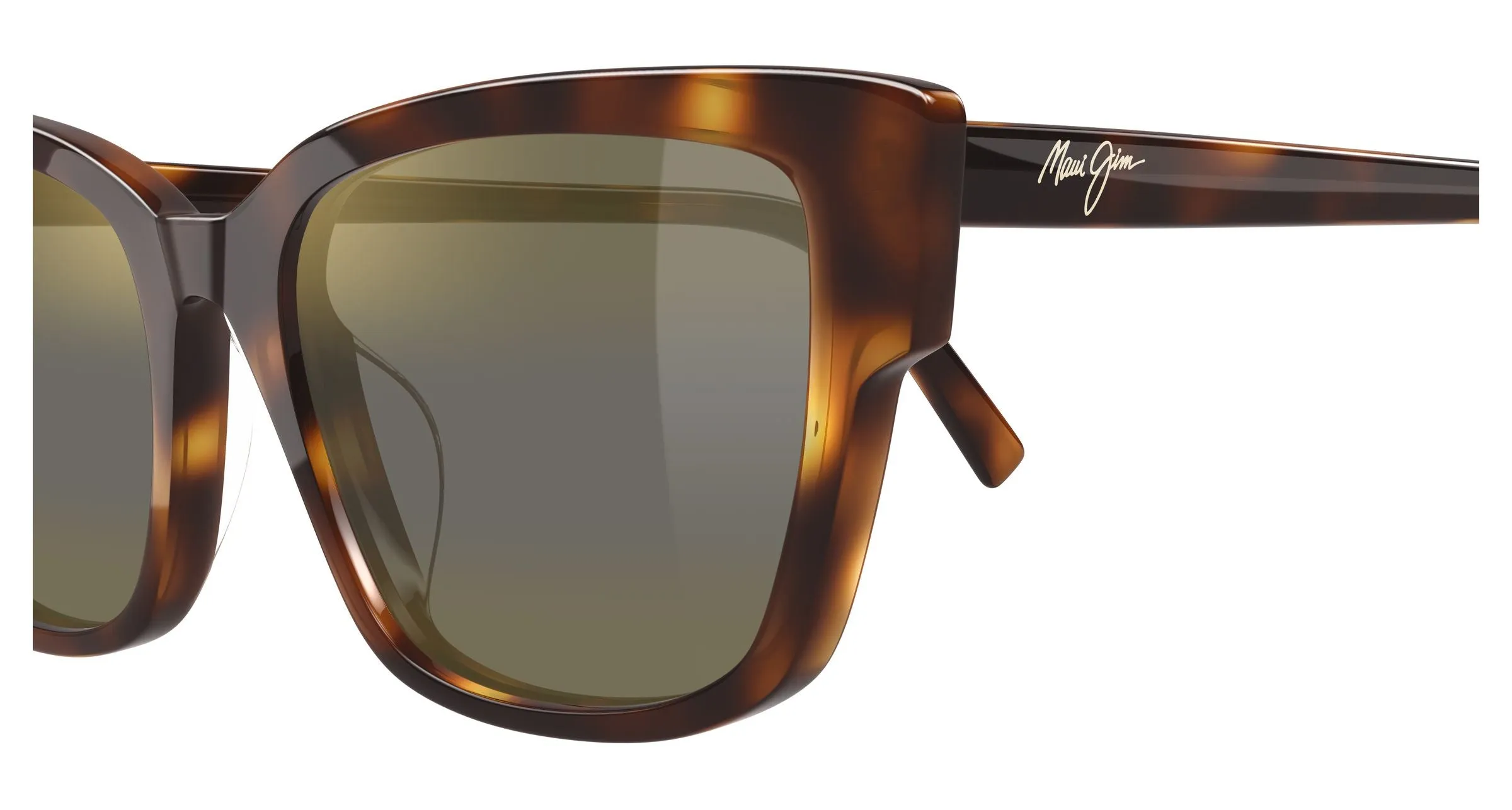 Maui Jim MJ0884S 002 Occhiali da sole Acetato Havana Bronzo Cat Eye - immagine 3