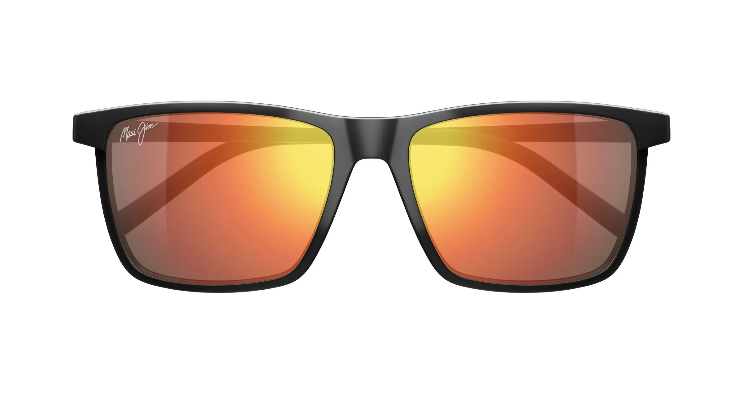 Maui Jim MJ0875S 004 Occhiali da sole Iniettato Nero Rosso Squadrata - immagine 2