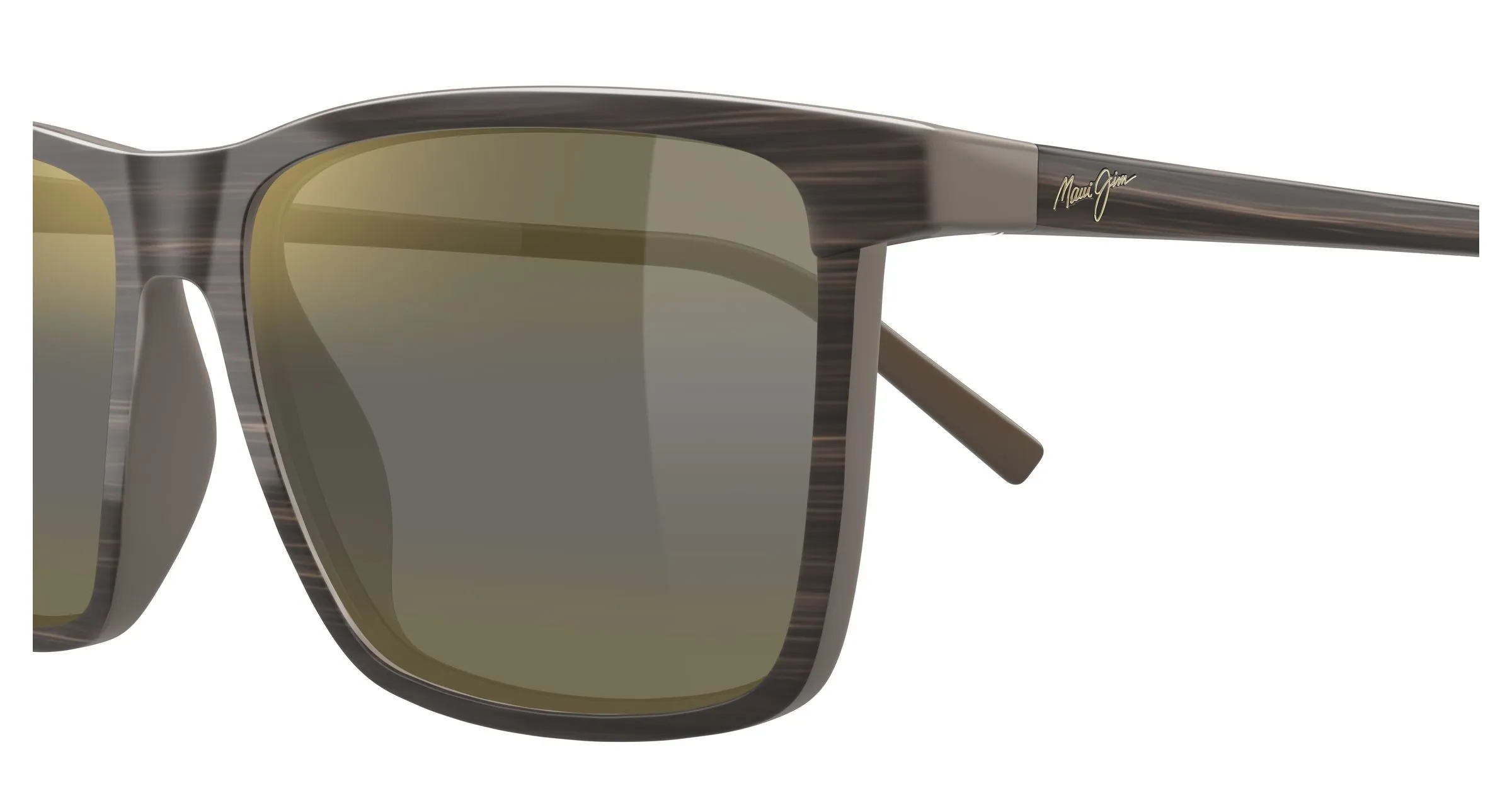 Maui Jim MJ0875S 003 Occhiali da sole Iniettato Havana Bronzo Squadrata - immagine 3