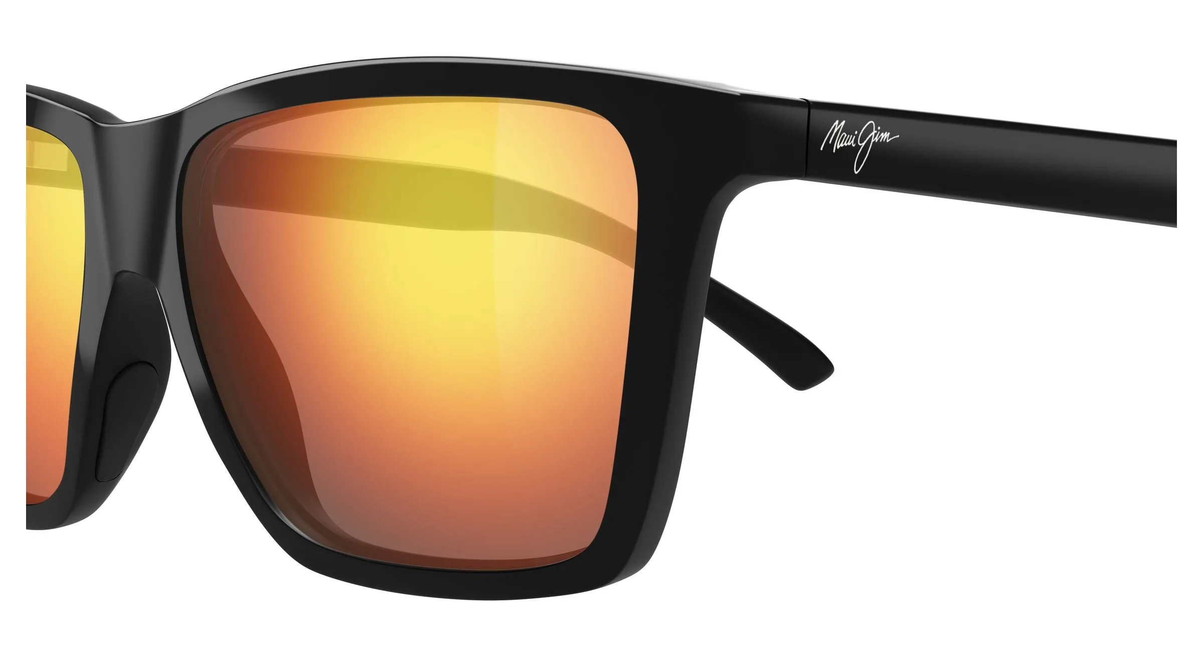 Maui Jim MJ0864S 003 Occhiali da sole Iniettato Nero Rosso Squadrata - immagine 3