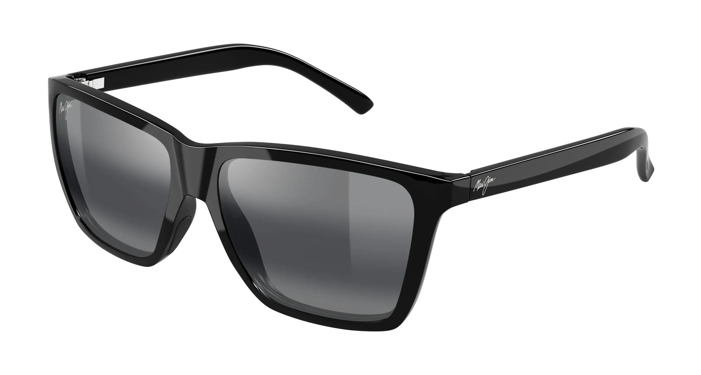 Maui Jim MJ0864S 001 Occhiali da sole Iniettato Nero Grigio Squadrata - immagine 1