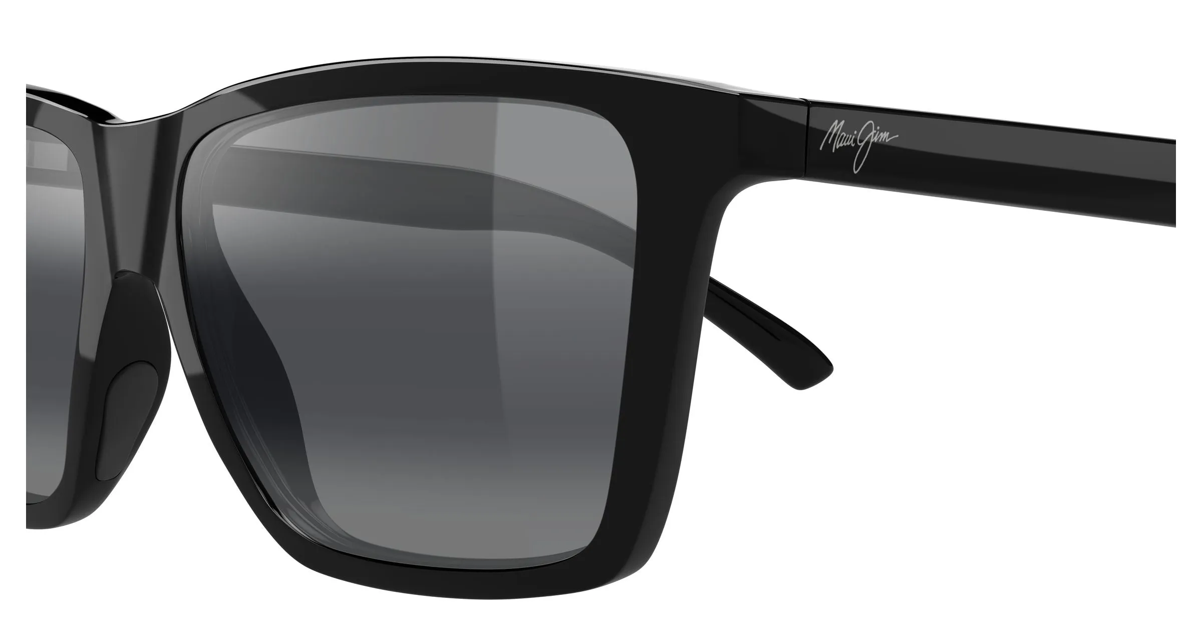 Maui Jim MJ0864S 001 Occhiali da sole Iniettato Nero Grigio Squadrata - immagine 3