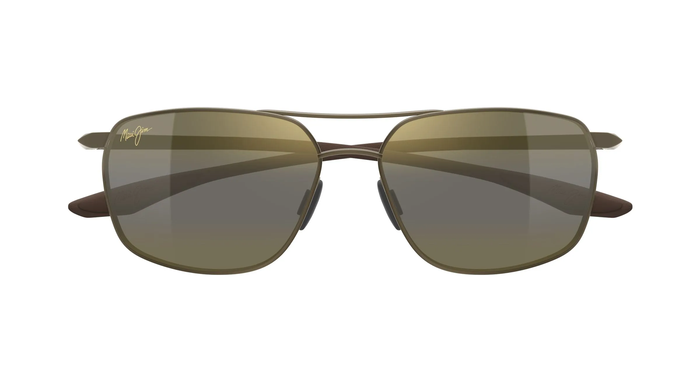 Maui Jim MJ0857S 002 Occhiali da sole Metallo Marrone Bronzo Squadrata - immagine 2