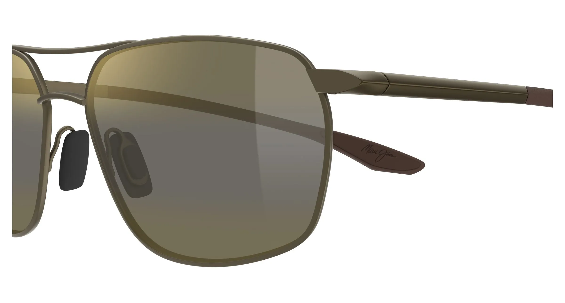 Maui Jim MJ0857S 002 Occhiali da sole Metallo Marrone Bronzo Squadrata - immagine 3