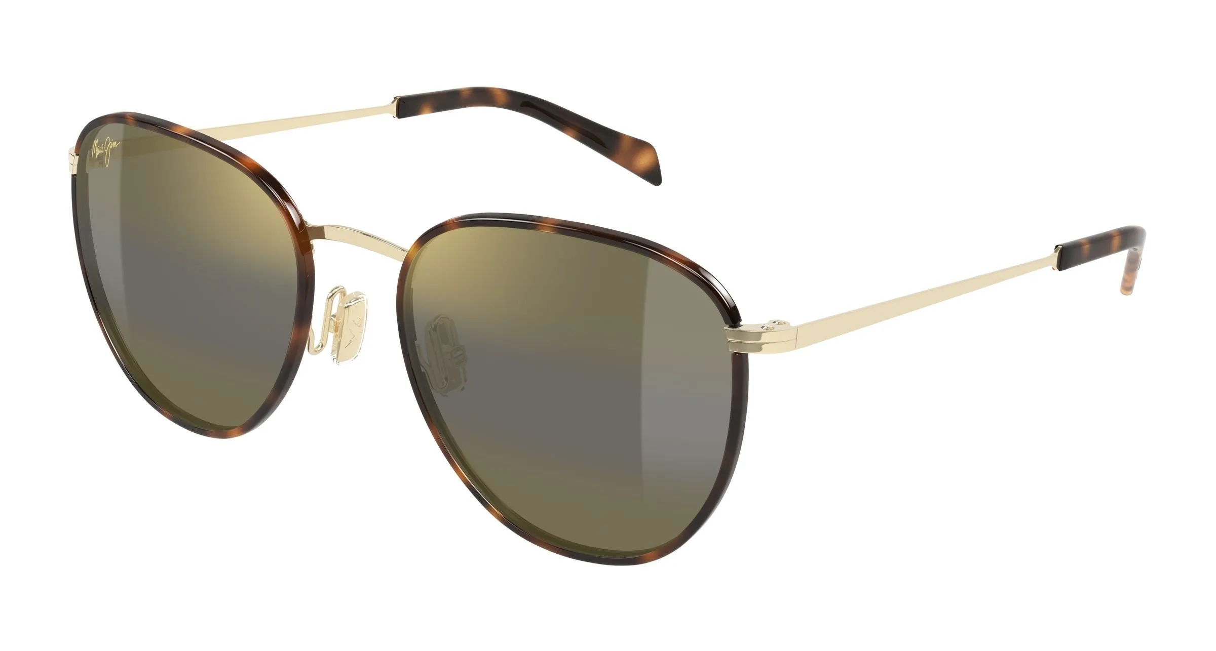 Maui Jim MJ0854S 001 Occhiali da sole Acetato Havana Bronzo Rotonda - immagine 1