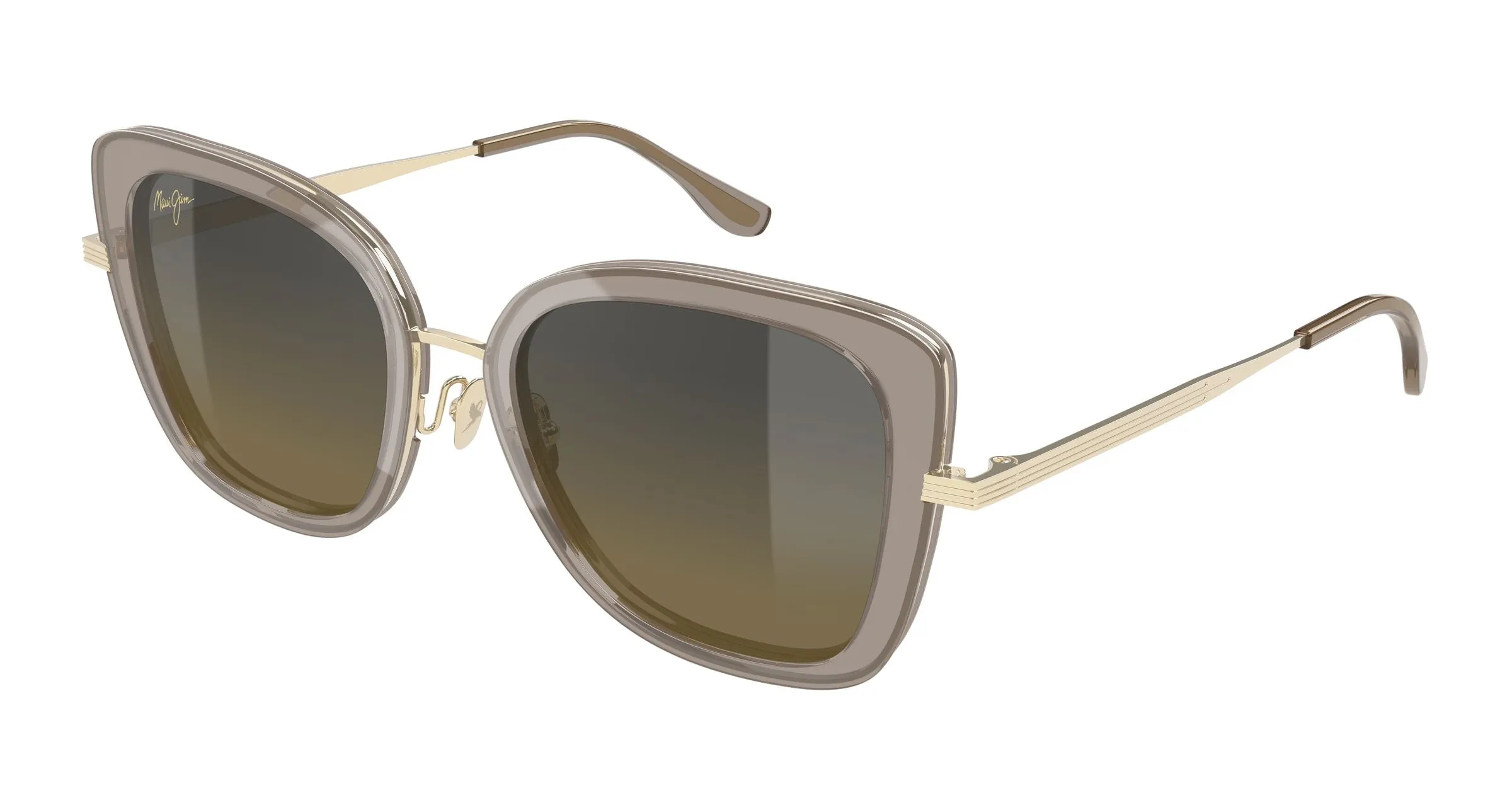 Maui Jim MJ0843S 002 Occhiali da sole Acetato Marrone Bronzo Farfalla - immagine 1