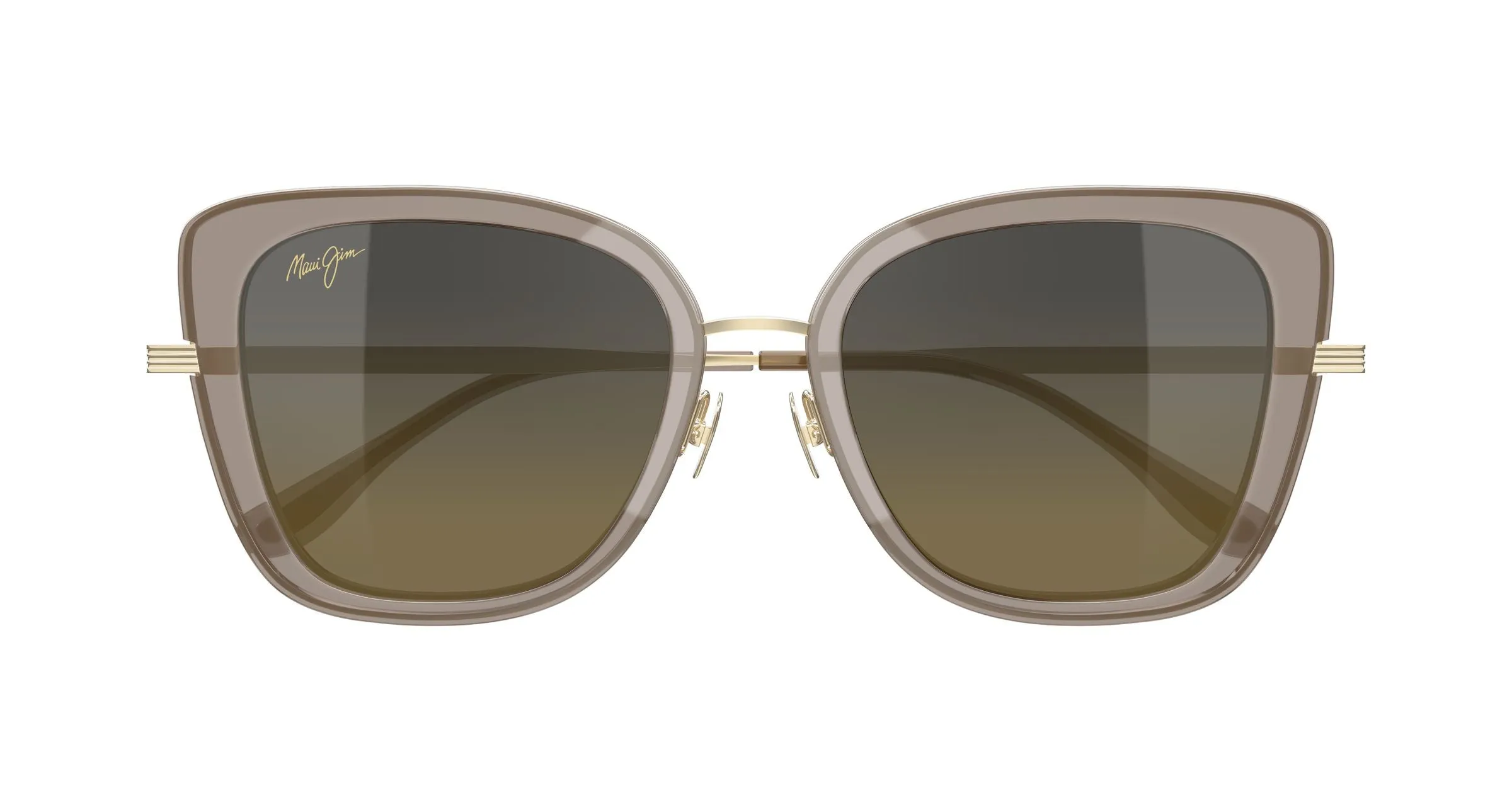 Maui Jim MJ0843S 002 Occhiali da sole Acetato Marrone Bronzo Farfalla - immagine 2