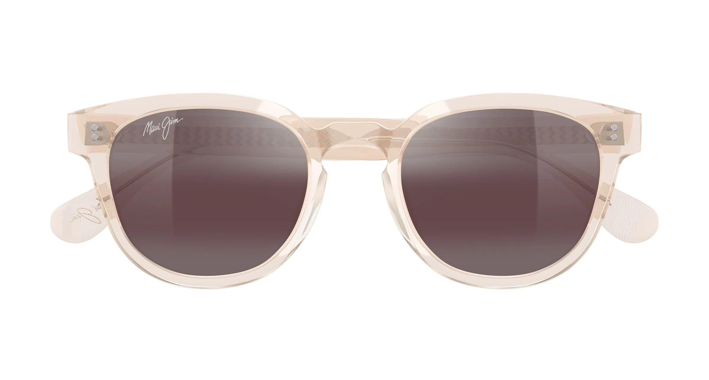 Maui Jim MJ0842S 004 Occhiali da sole Acetato Rosa Rosa Rotonda - immagine 2