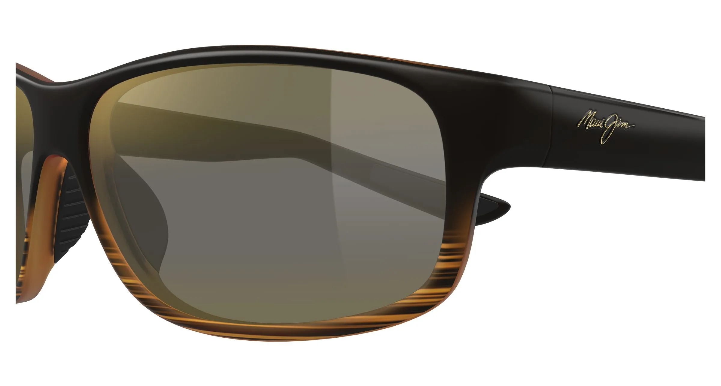 Maui Jim MJ0840S 004 Occhiali da sole Iniettato Marrone Bronzo Squadrata - immagine 3