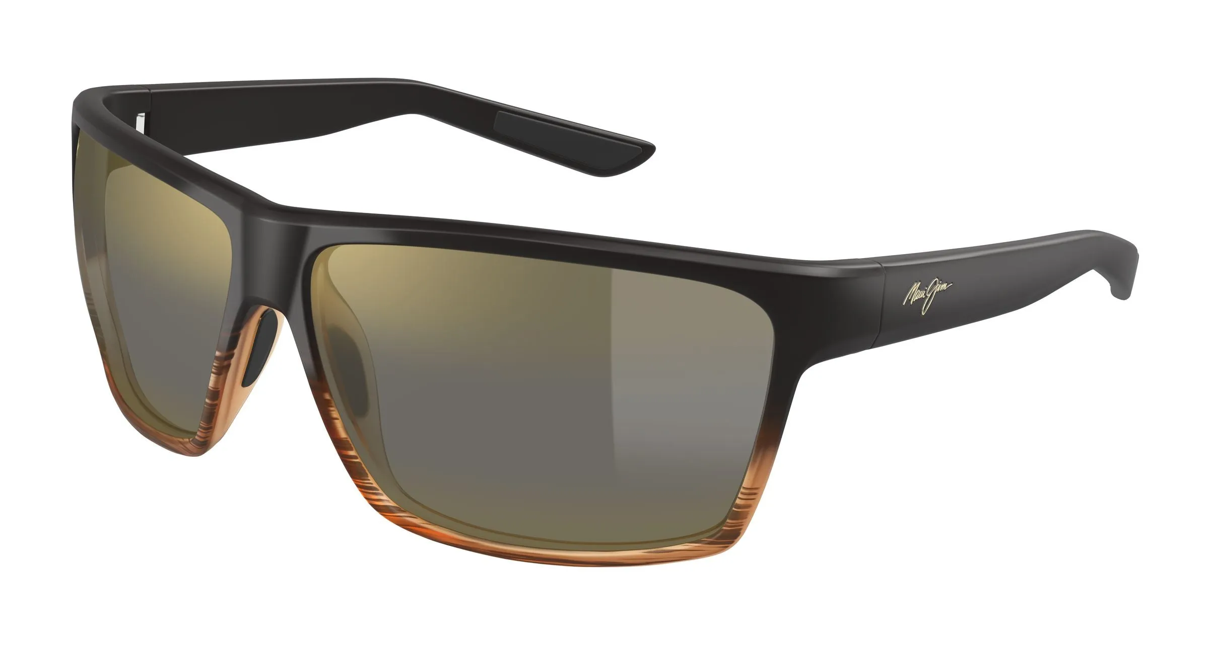 Maui Jim MJ0839S 004 Occhiali da sole Iniettato Marrone Bronzo Squadrata - immagine 1