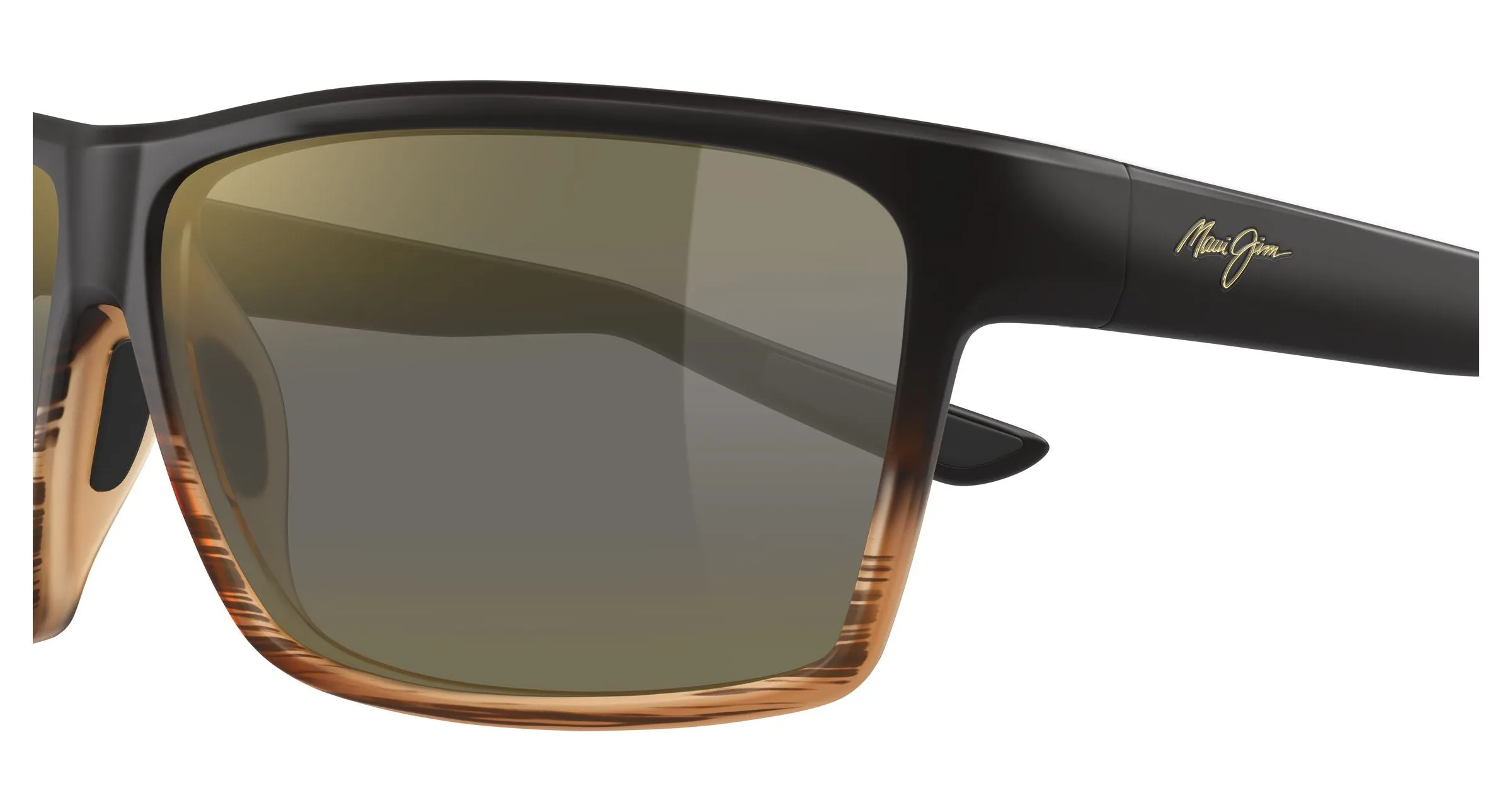 Maui Jim MJ0839S 004 Occhiali da sole Iniettato Marrone Bronzo Squadrata - immagine 3