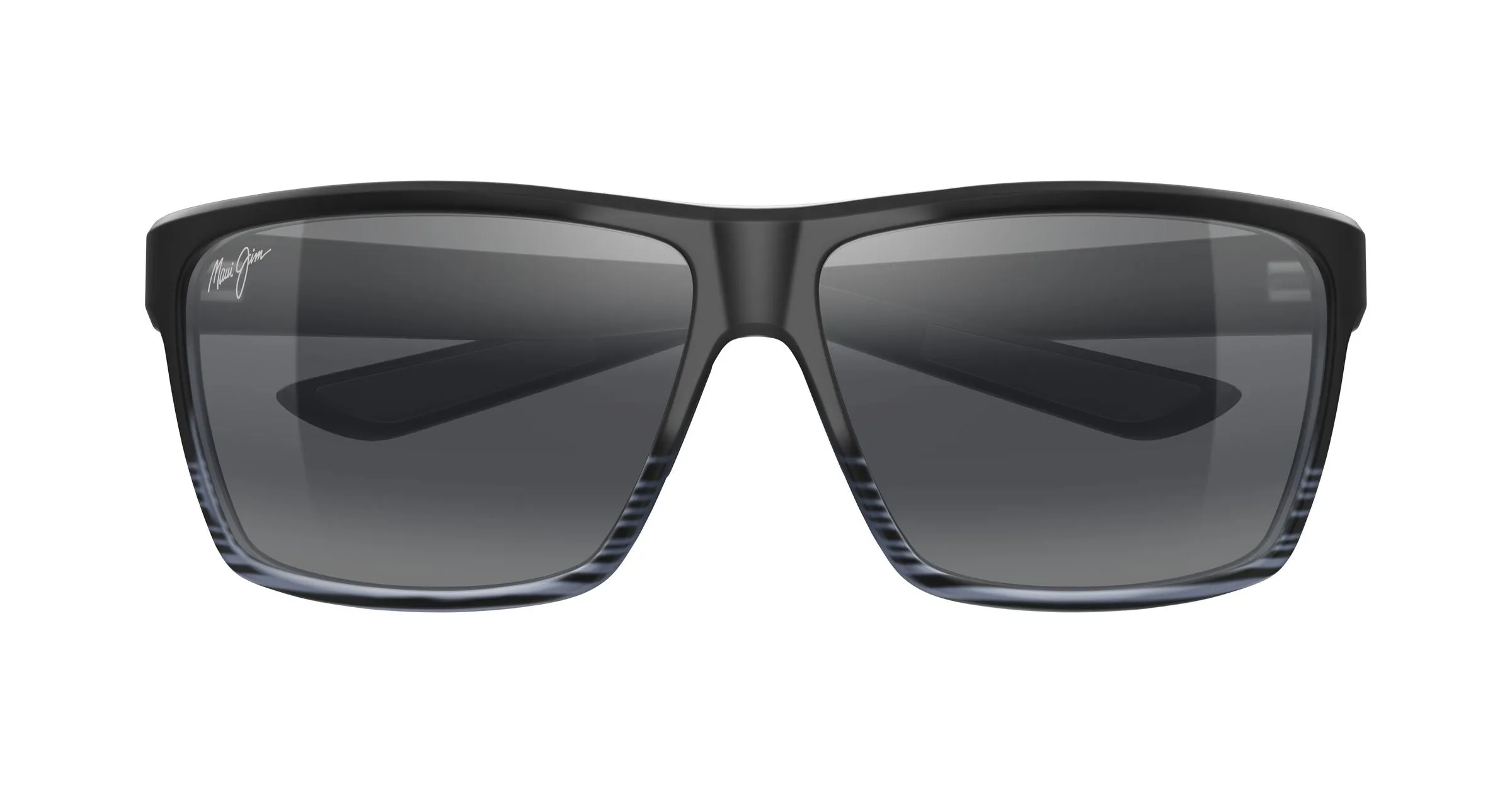 Maui Jim MJ0839S 001 Occhiali da sole Iniettato Nero Grigio Squadrata - immagine 2