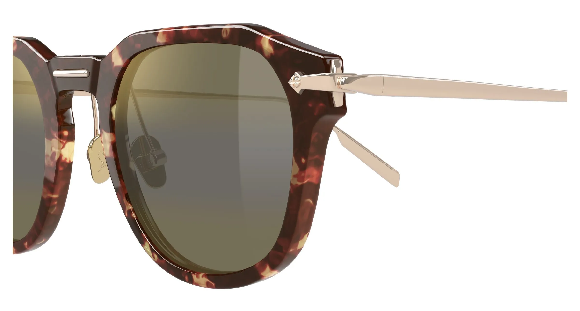 Maui Jim MJ0837S 003 Occhiali da sole Iniettato Havana Bronzo Rotonda - immagine 3