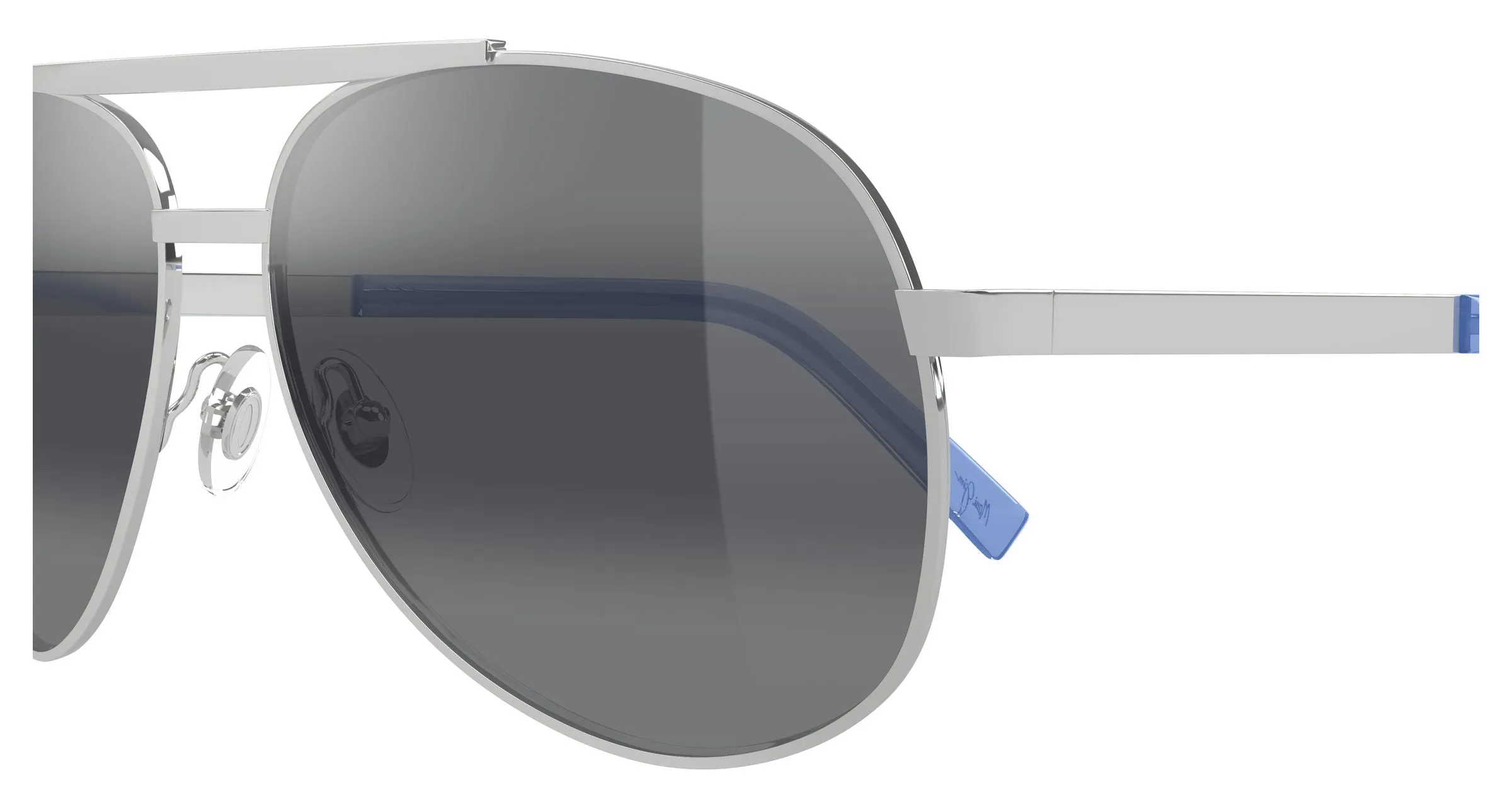 Maui Jim MJ0831S 001 Occhiali da sole Metallo Argento Grigio Pilot - immagine 3