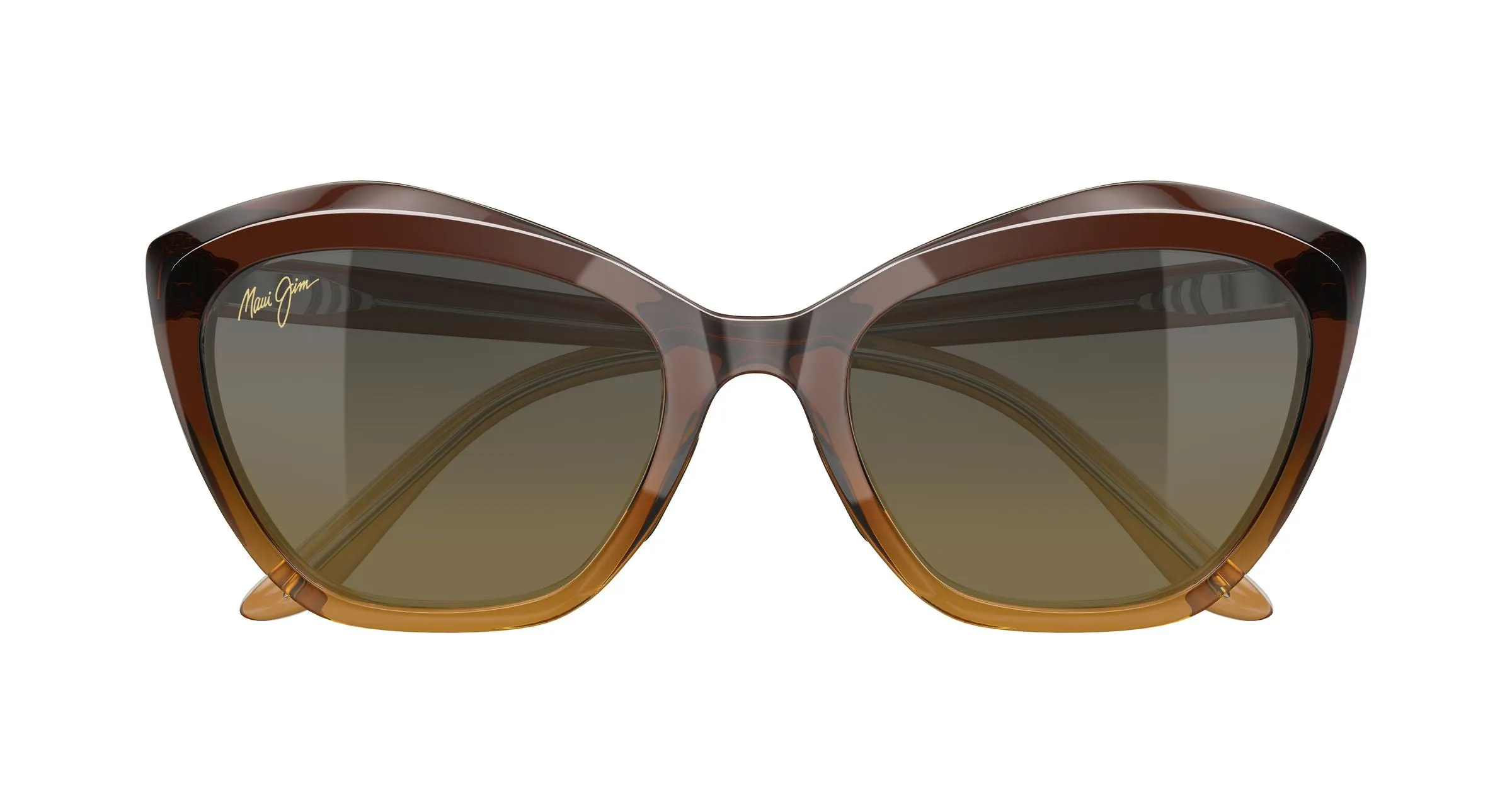 Maui Jim MJ0827S 002 Occhiali da sole Iniettato Marrone Bronzo Cat Eye - immagine 2