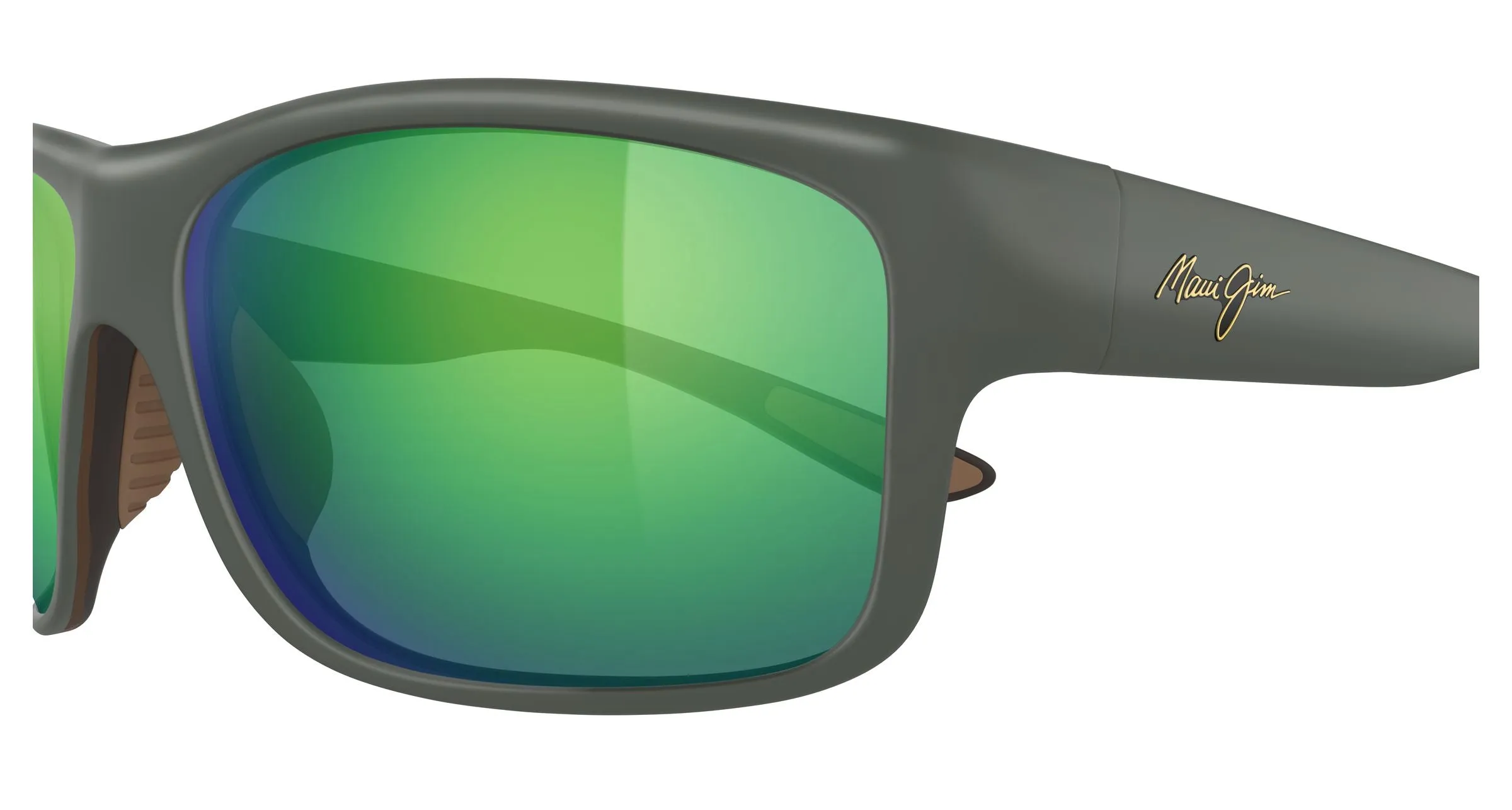 Maui Jim MJ0815S 002 Occhiali da sole Iniettato Verde Verde Squadrata - immagine 3