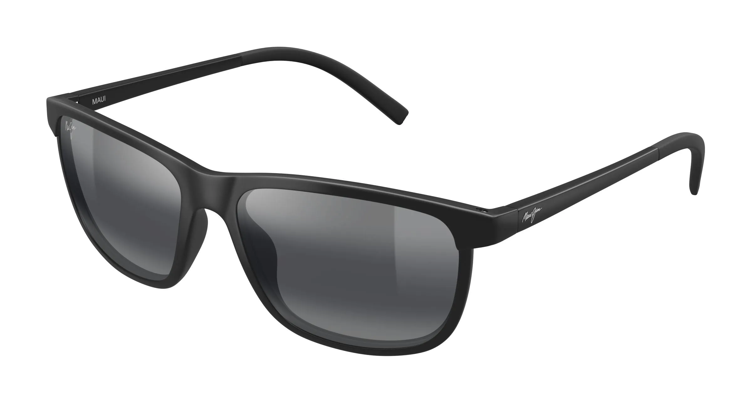 Maui Jim MJ0811S 017 Occhiali da sole Bio-iniettato Nero Grigio Squadrata - immagine 1
