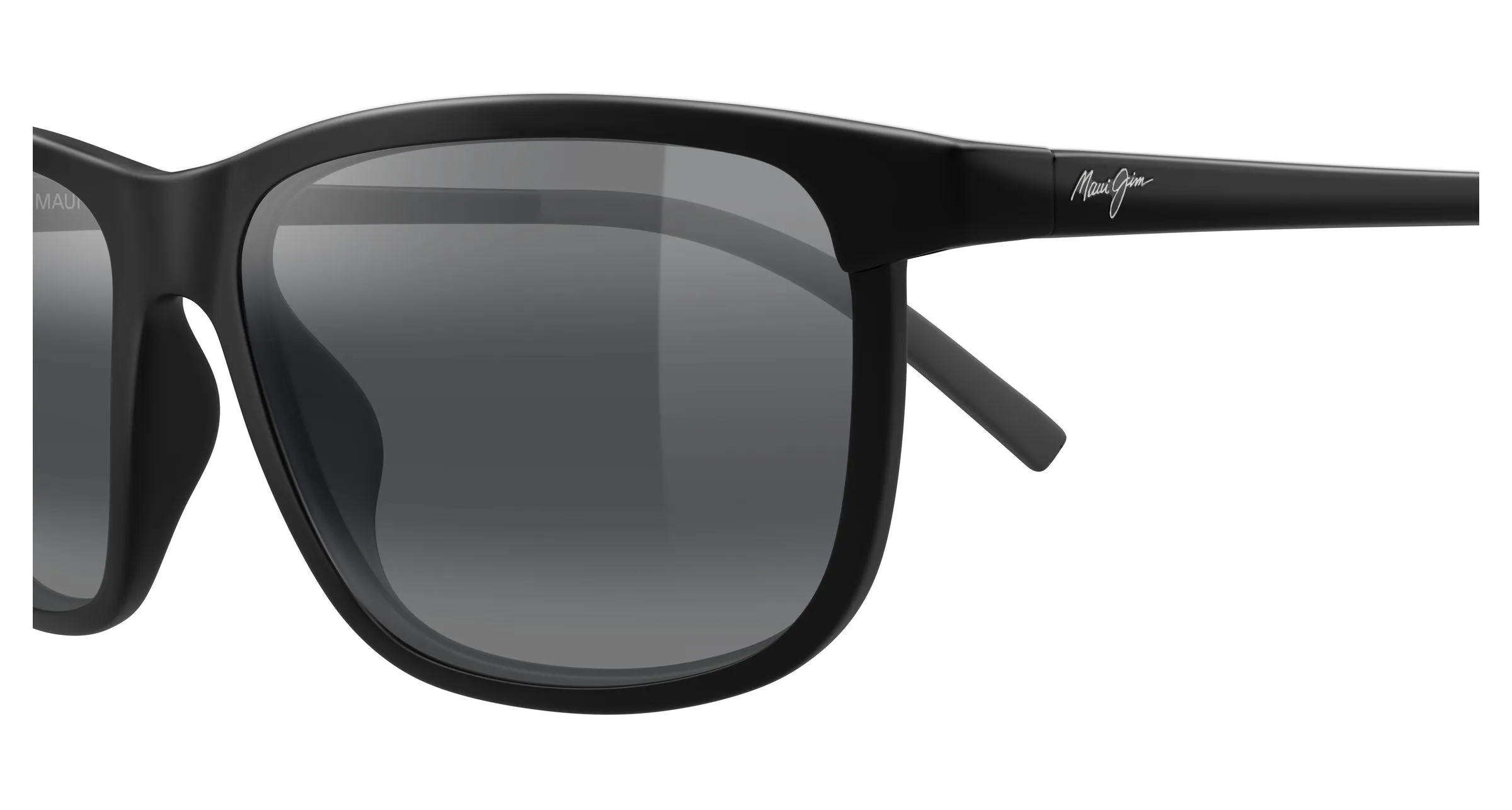 Maui Jim MJ0811S 017 Occhiali da sole Bio-iniettato Nero Grigio Squadrata - immagine 3