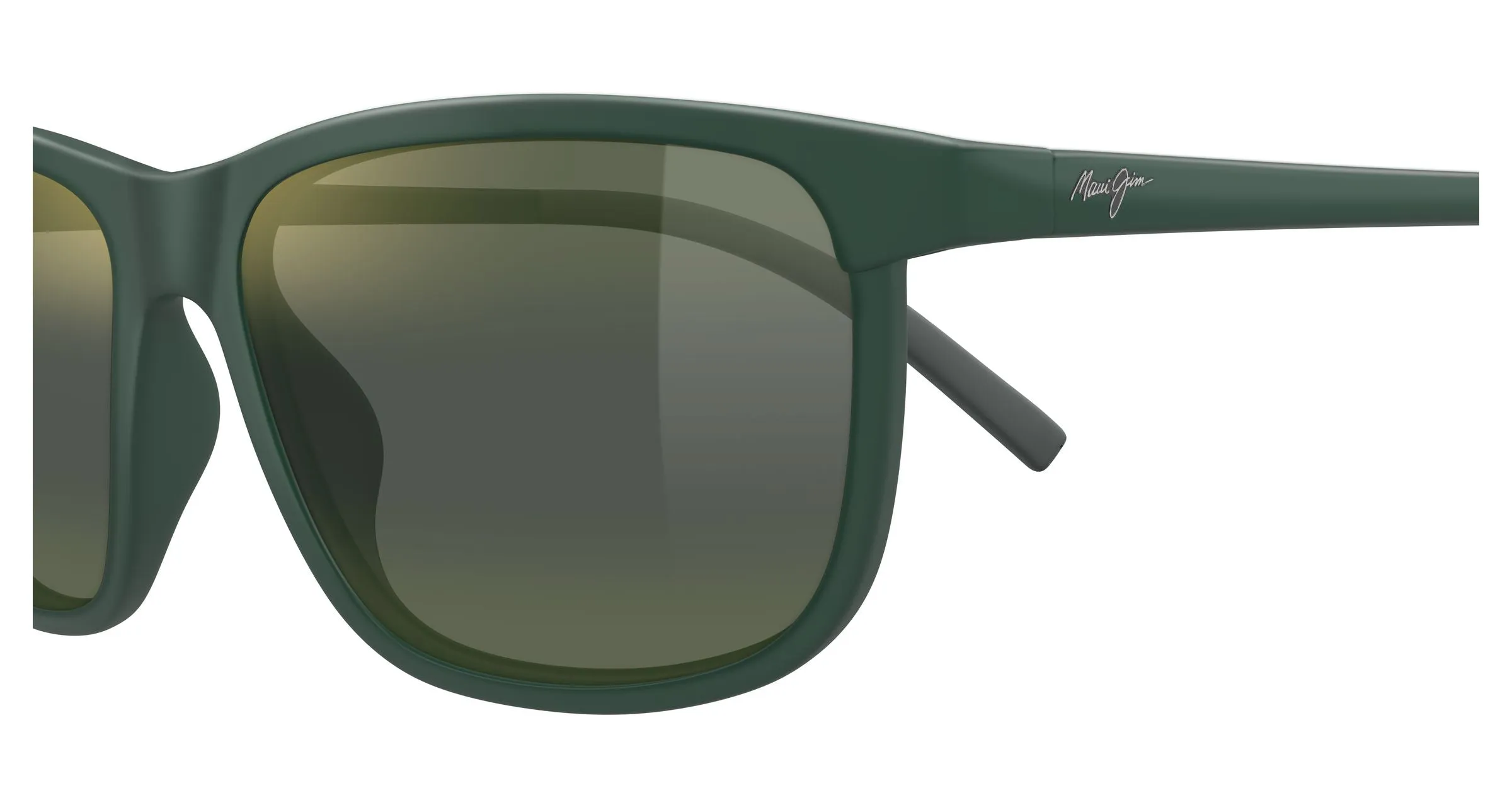Maui Jim MJ0811S 004 Occhiali da sole Iniettato Verde Verde Squadrata - immagine 3