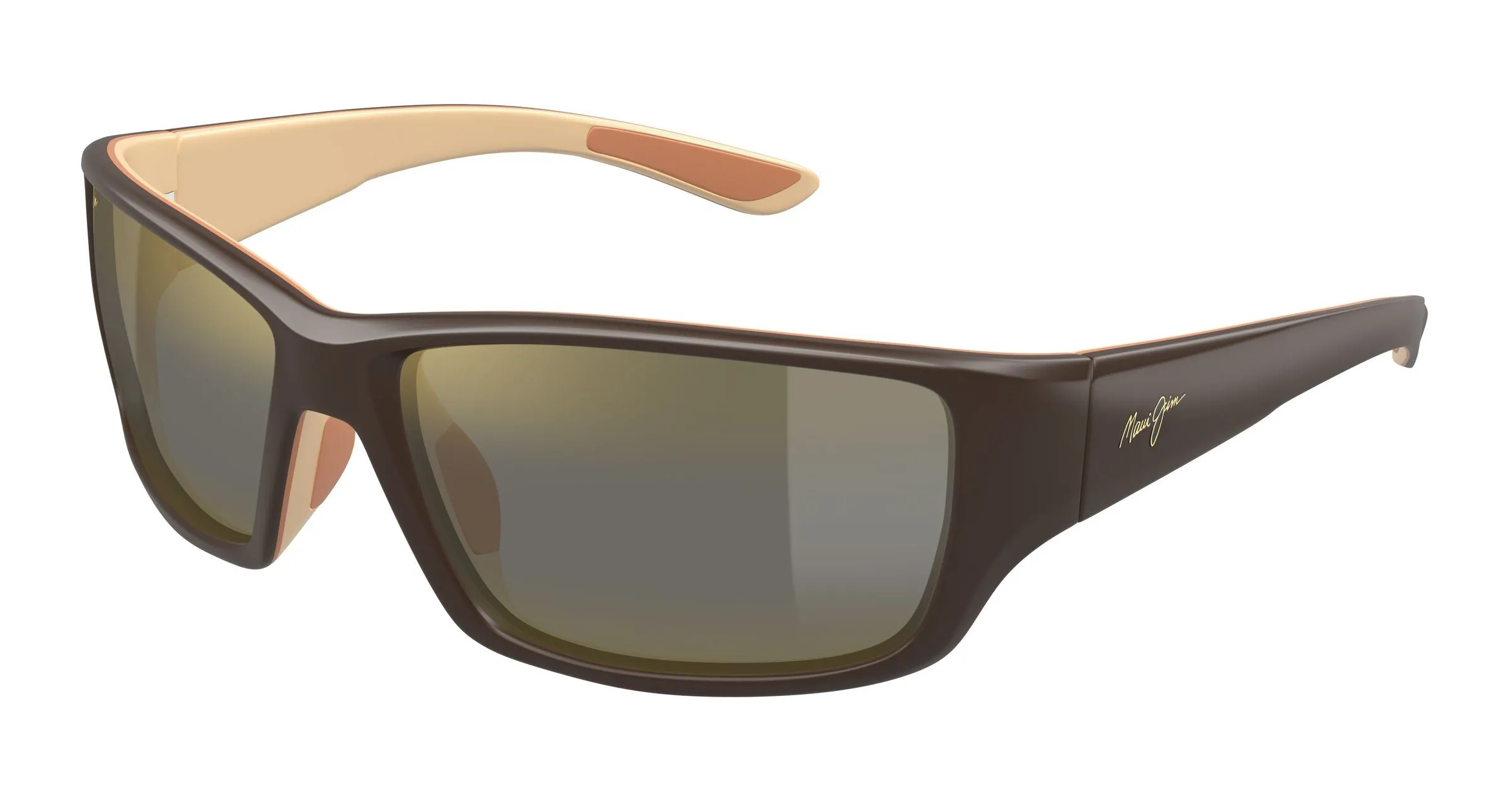 Maui Jim MJ0810S 004 Occhiali da sole Iniettato Marrone Bronzo Squadrata - immagine 1