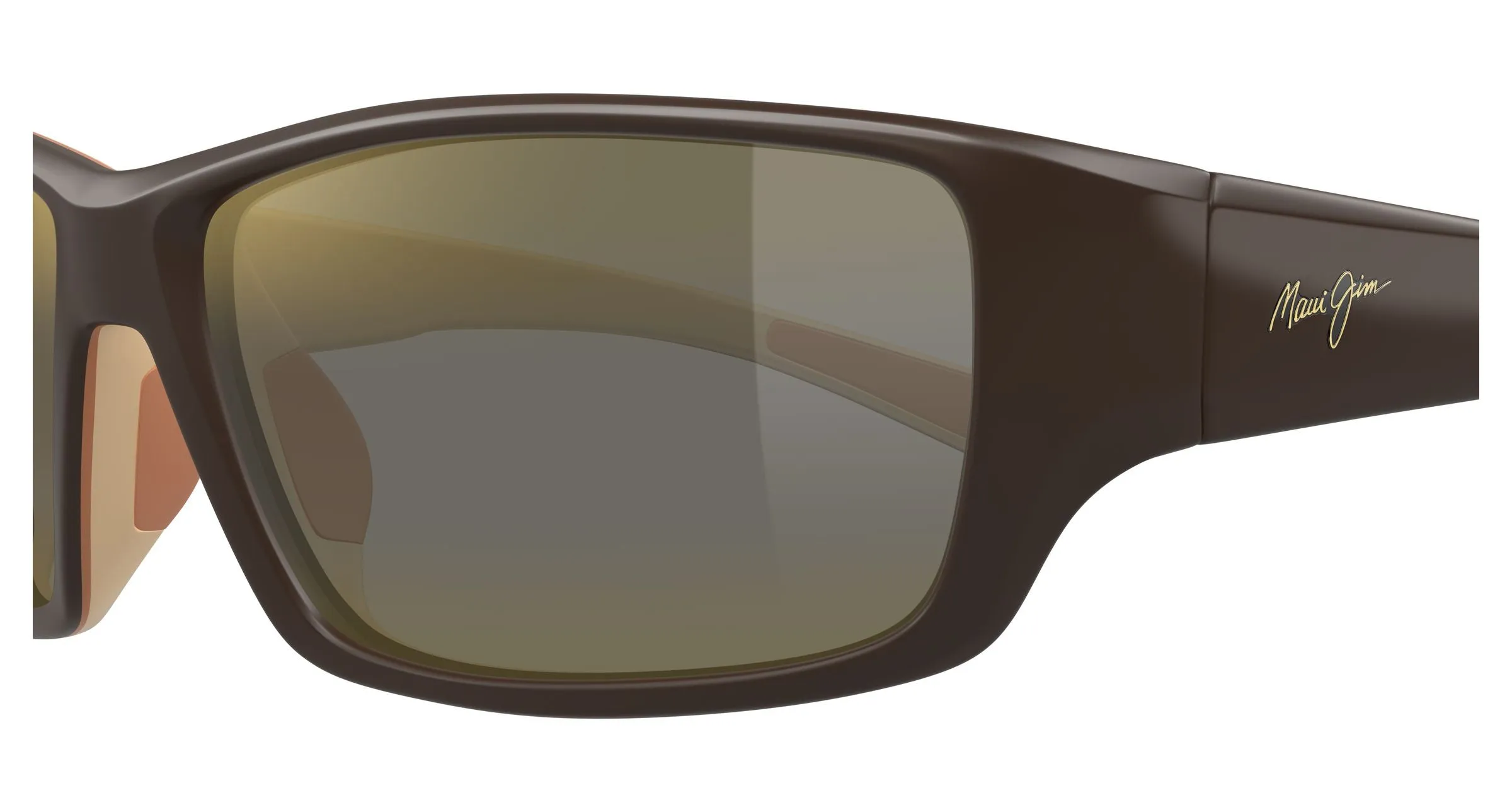 Maui Jim MJ0810S 004 Occhiali da sole Iniettato Marrone Bronzo Squadrata - immagine 3