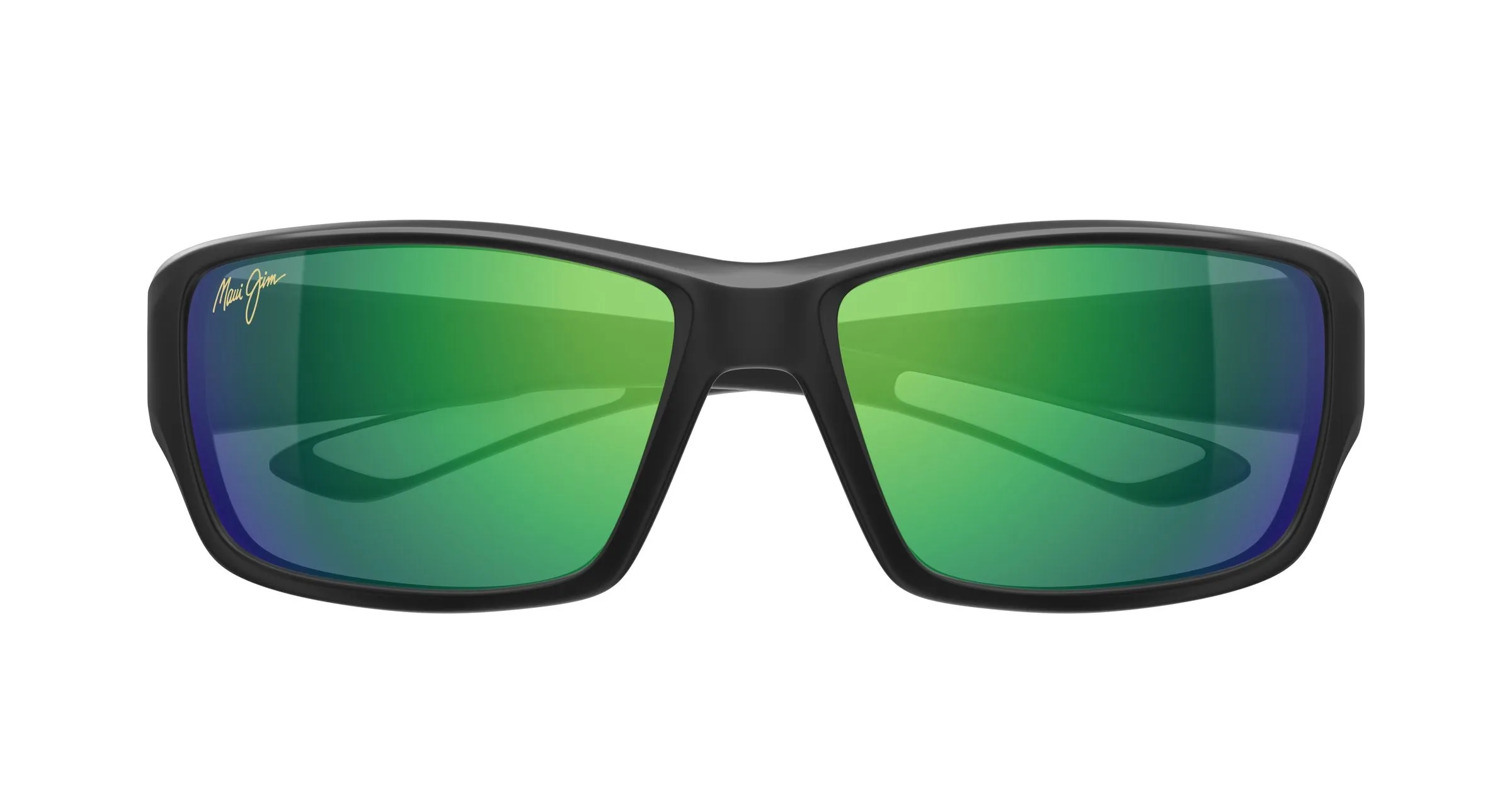 Maui Jim MJ0810S 003 Occhiali da sole Iniettato Nero Verde Squadrata - immagine 2