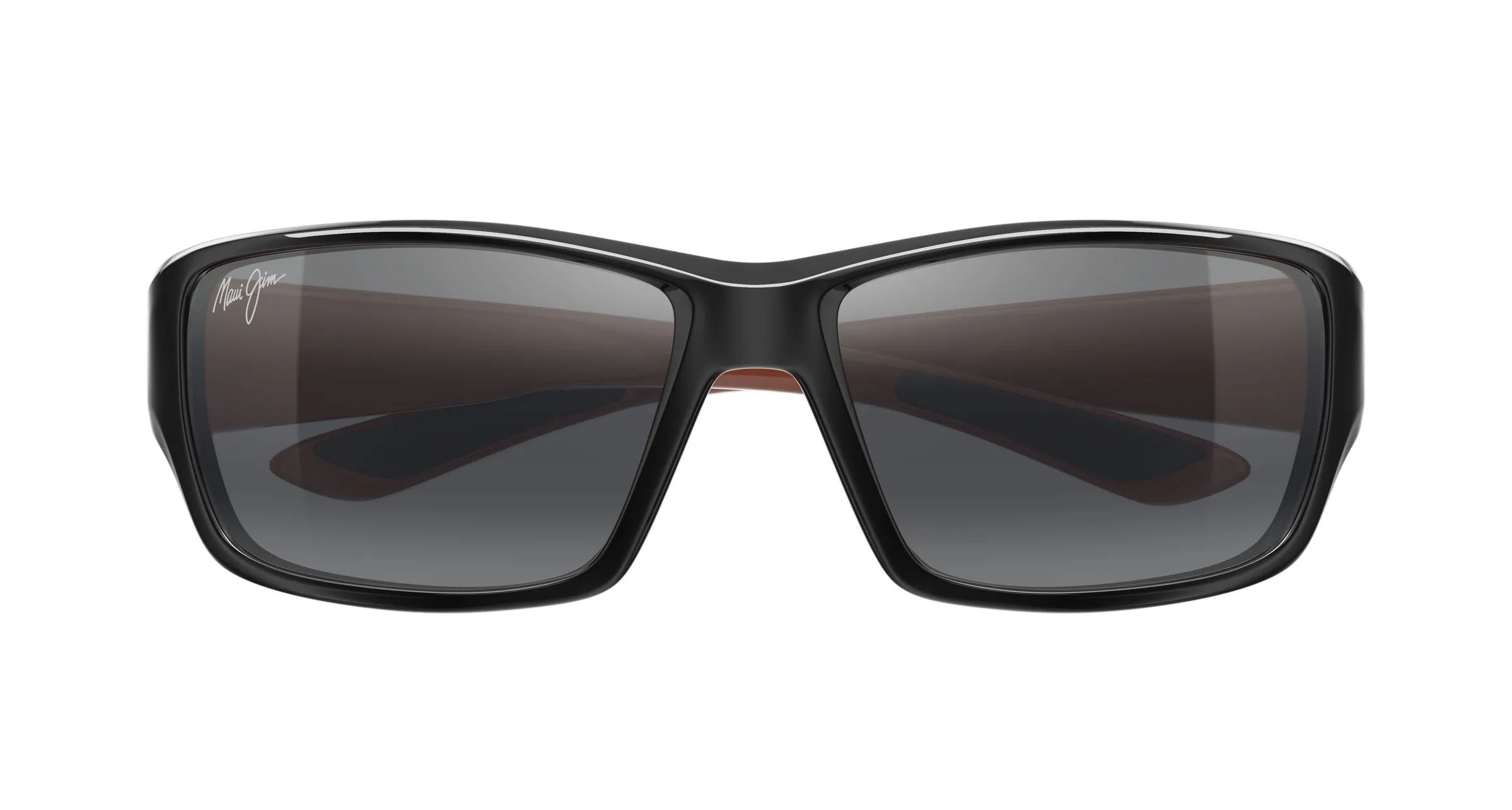 Maui Jim MJ0810S 001 Occhiali da sole Iniettato Nero Grigio Squadrata - immagine 2