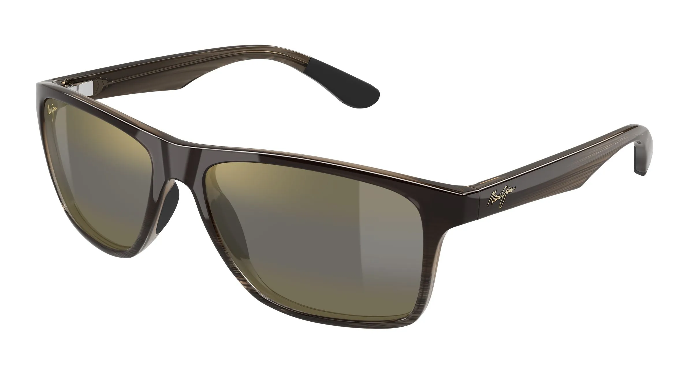Maui Jim MJ0798S 003 Occhiali da sole Iniettato Marrone Bronzo Squadrata - immagine 1
