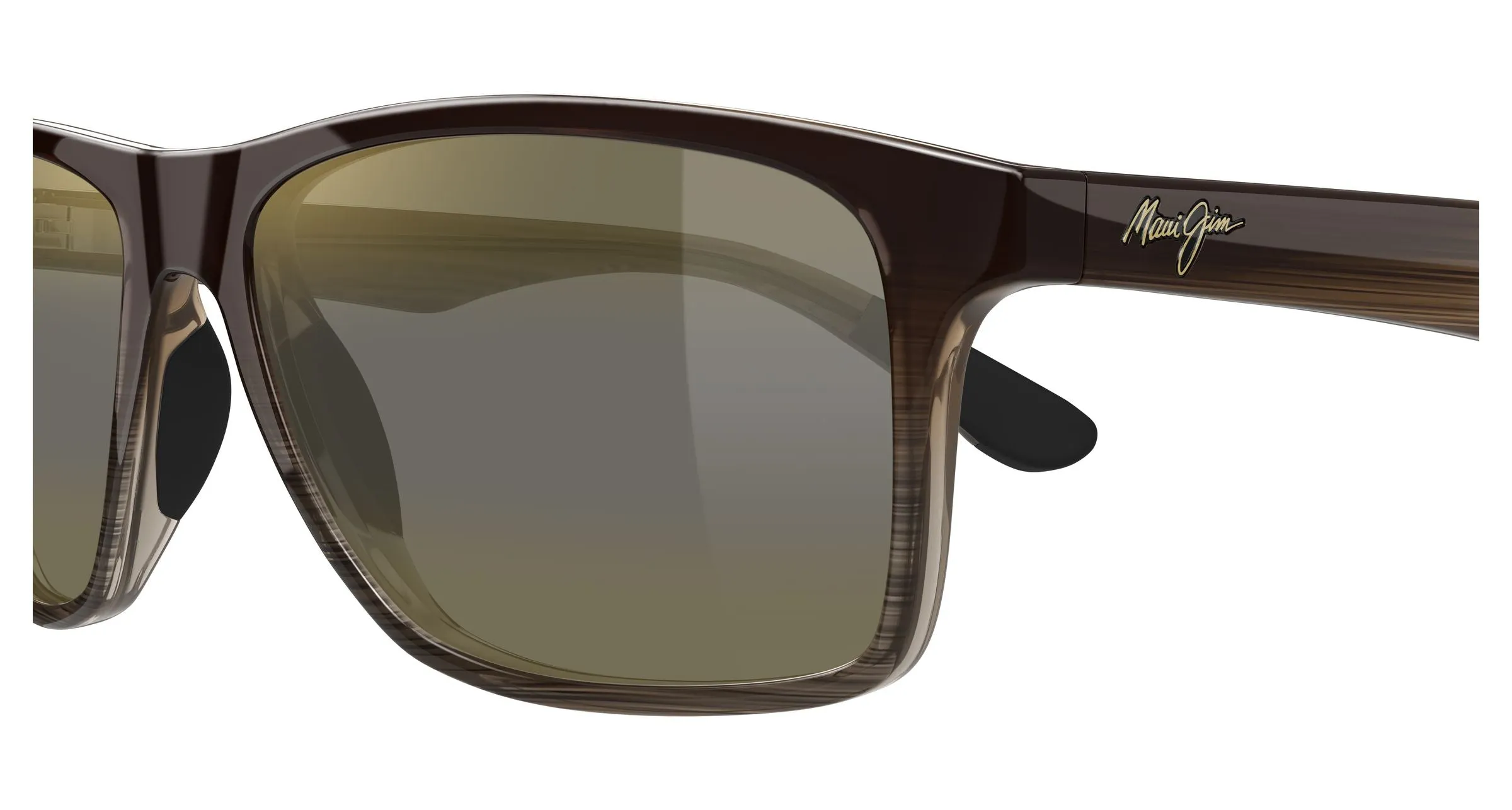 Maui Jim MJ0798S 003 Occhiali da sole Iniettato Marrone Bronzo Squadrata - immagine 3