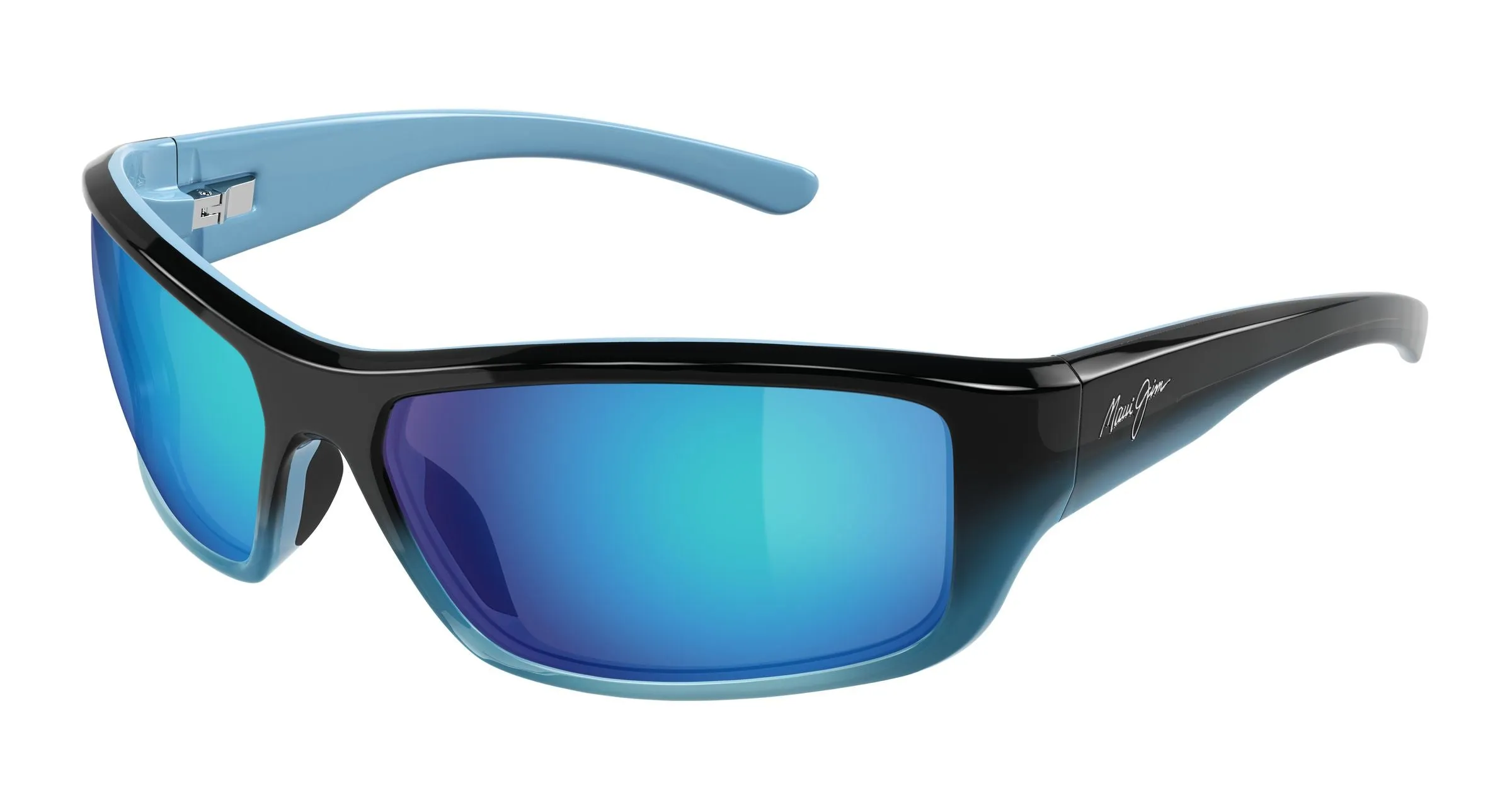 Maui Jim MJ0792S 001 Occhiali da sole Iniettato Blu Blu Squadrata - immagine 1