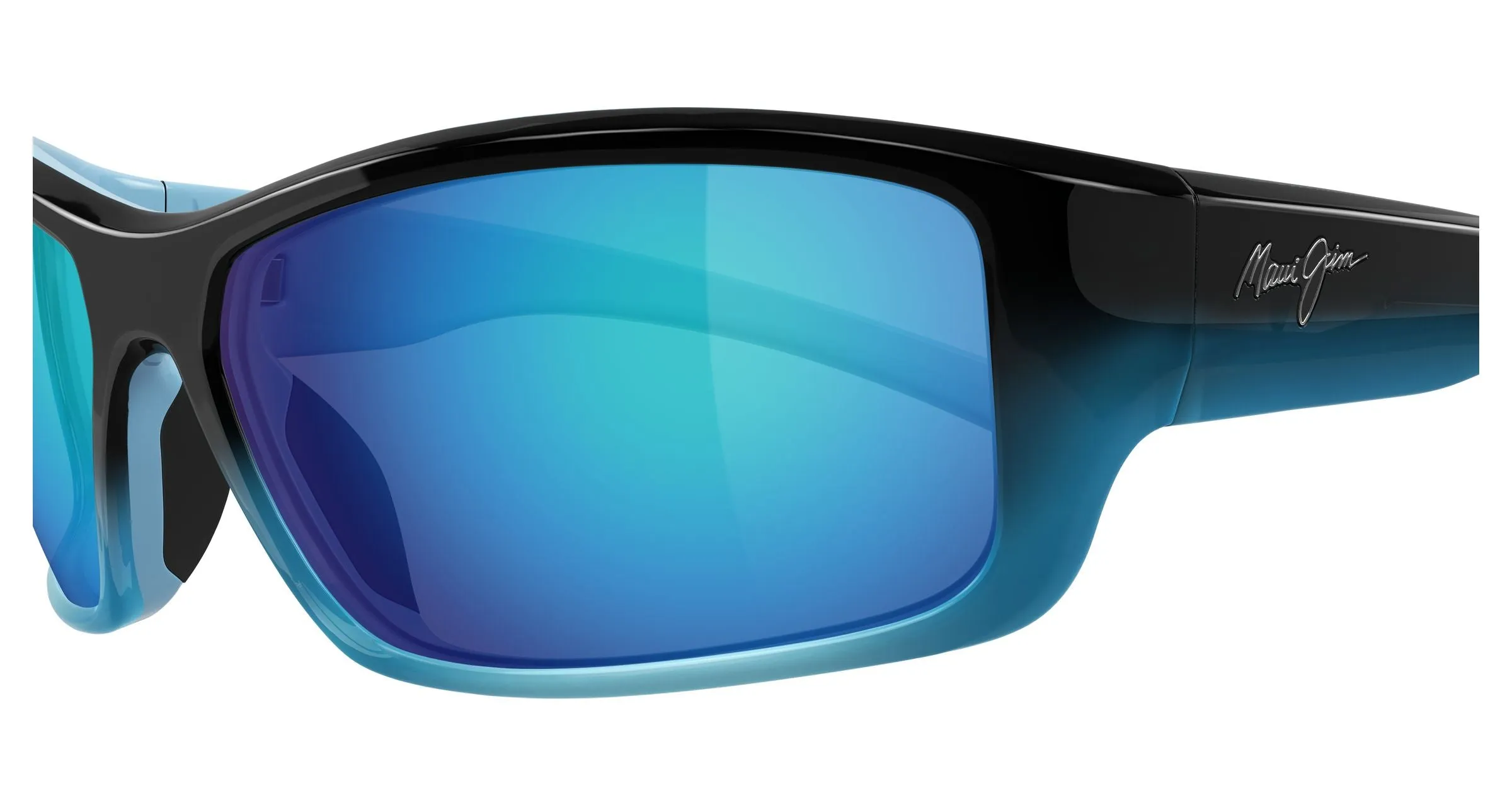 Maui Jim MJ0792S 001 Occhiali da sole Iniettato Blu Blu Squadrata - immagine 3