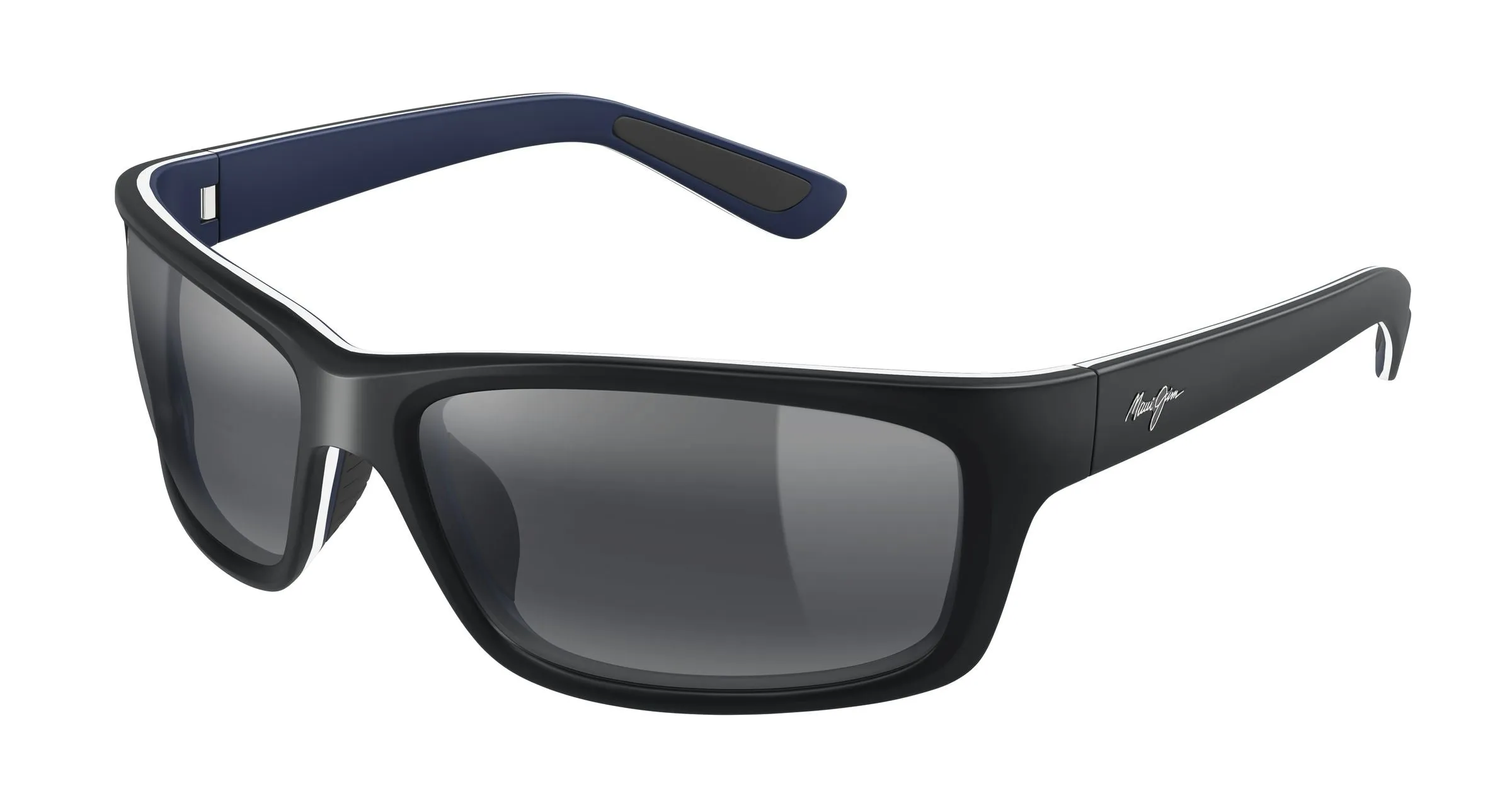 Maui Jim MJ0766S 001 Occhiali da sole Iniettato Nero Grigio Squadrata - immagine 1