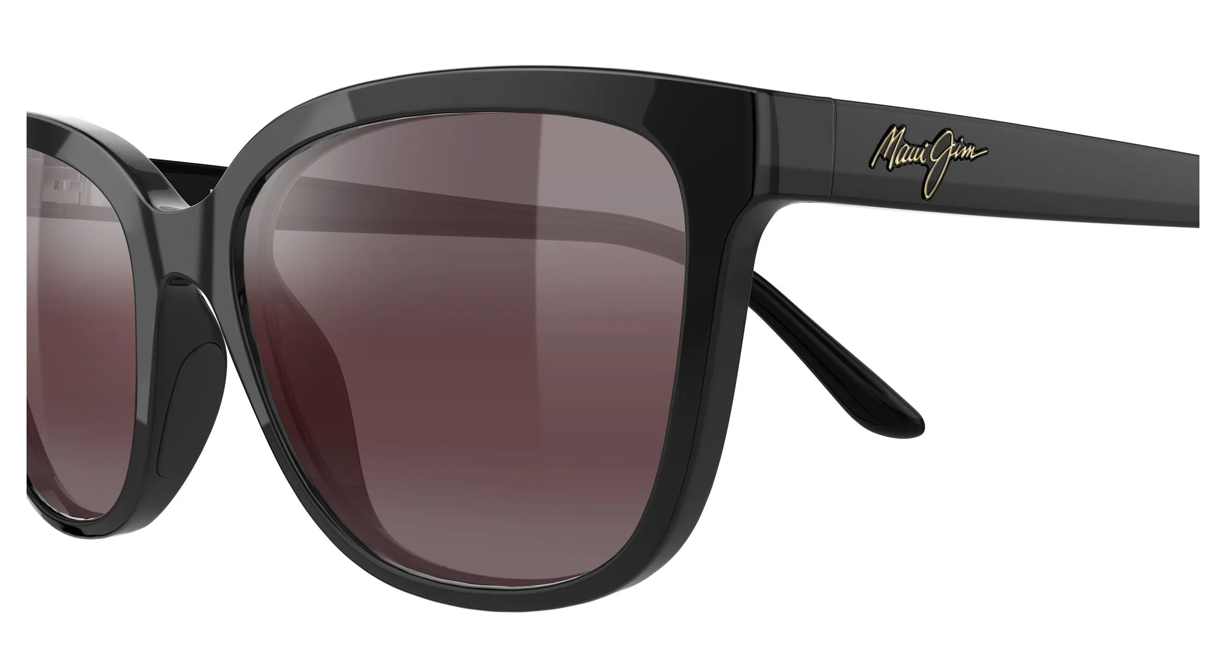 Maui Jim MJ0758S 026 Occhiali da sole Bio-iniettato Nero Rosa Cat Eye - immagine 3