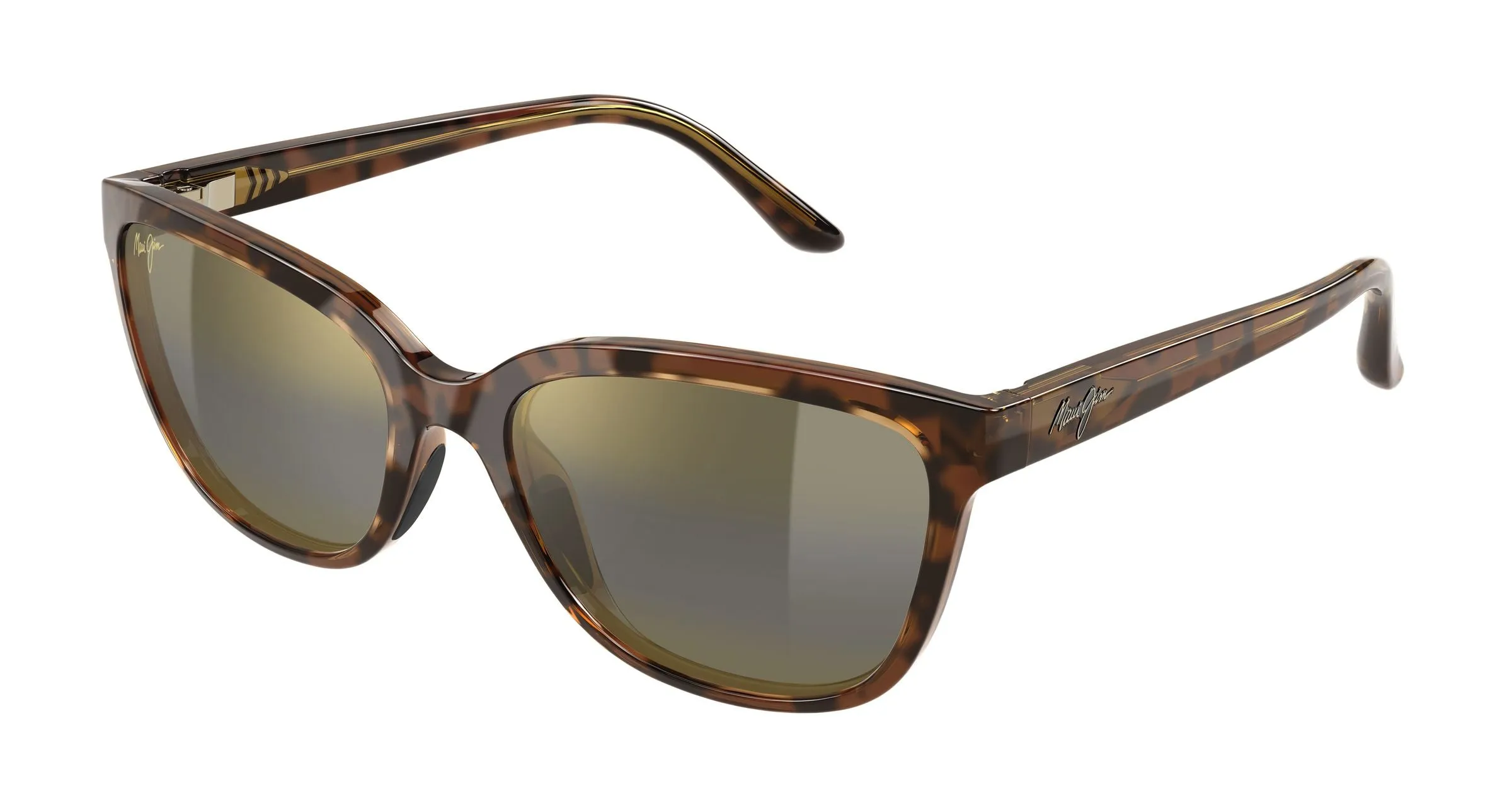 Maui Jim MJ0758S 005 Occhiali da sole Iniettato Havana Bronzo Cat Eye - immagine 1