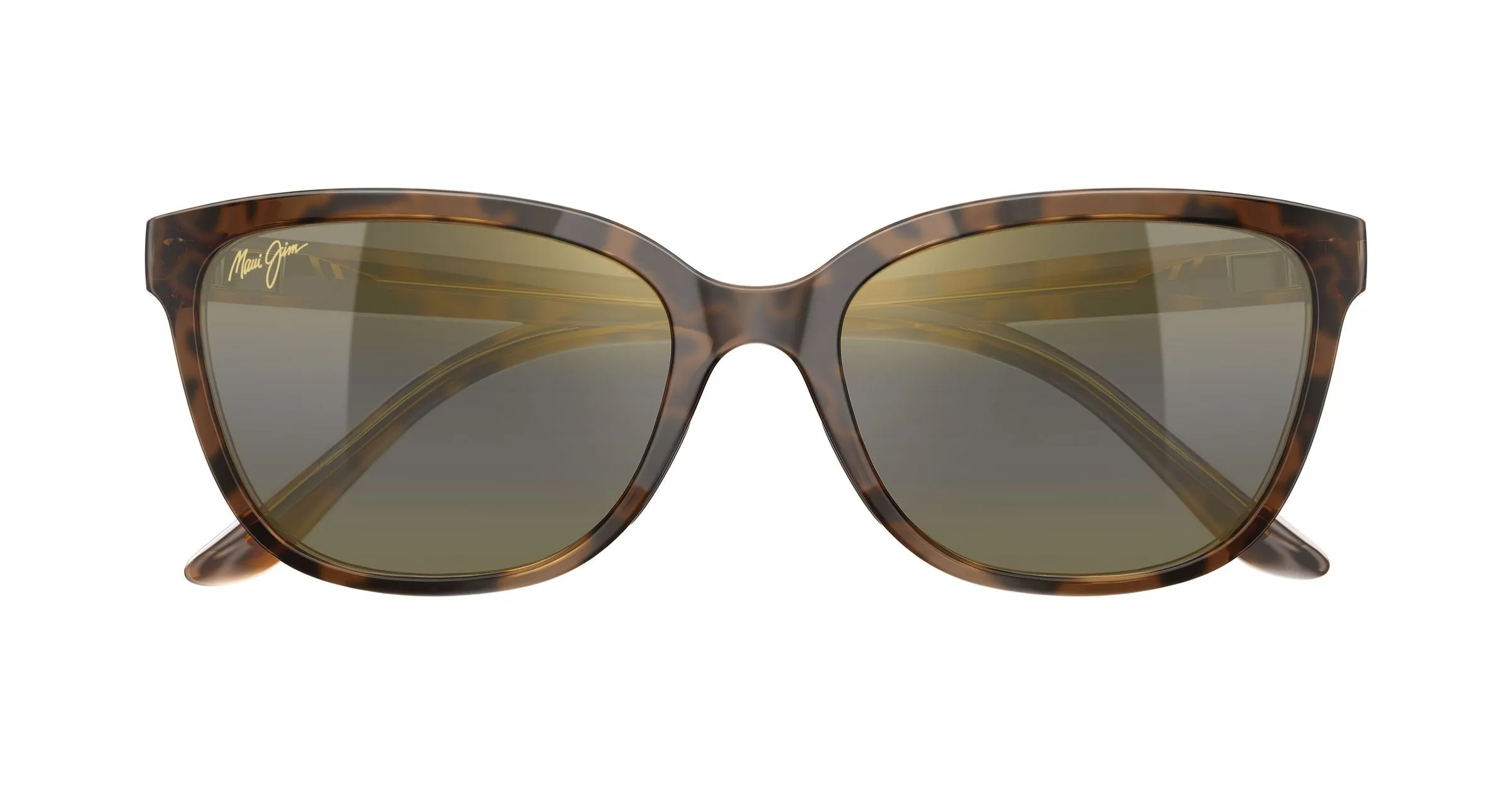 Maui Jim MJ0758S 005 Occhiali da sole Iniettato Havana Bronzo Cat Eye - immagine 2