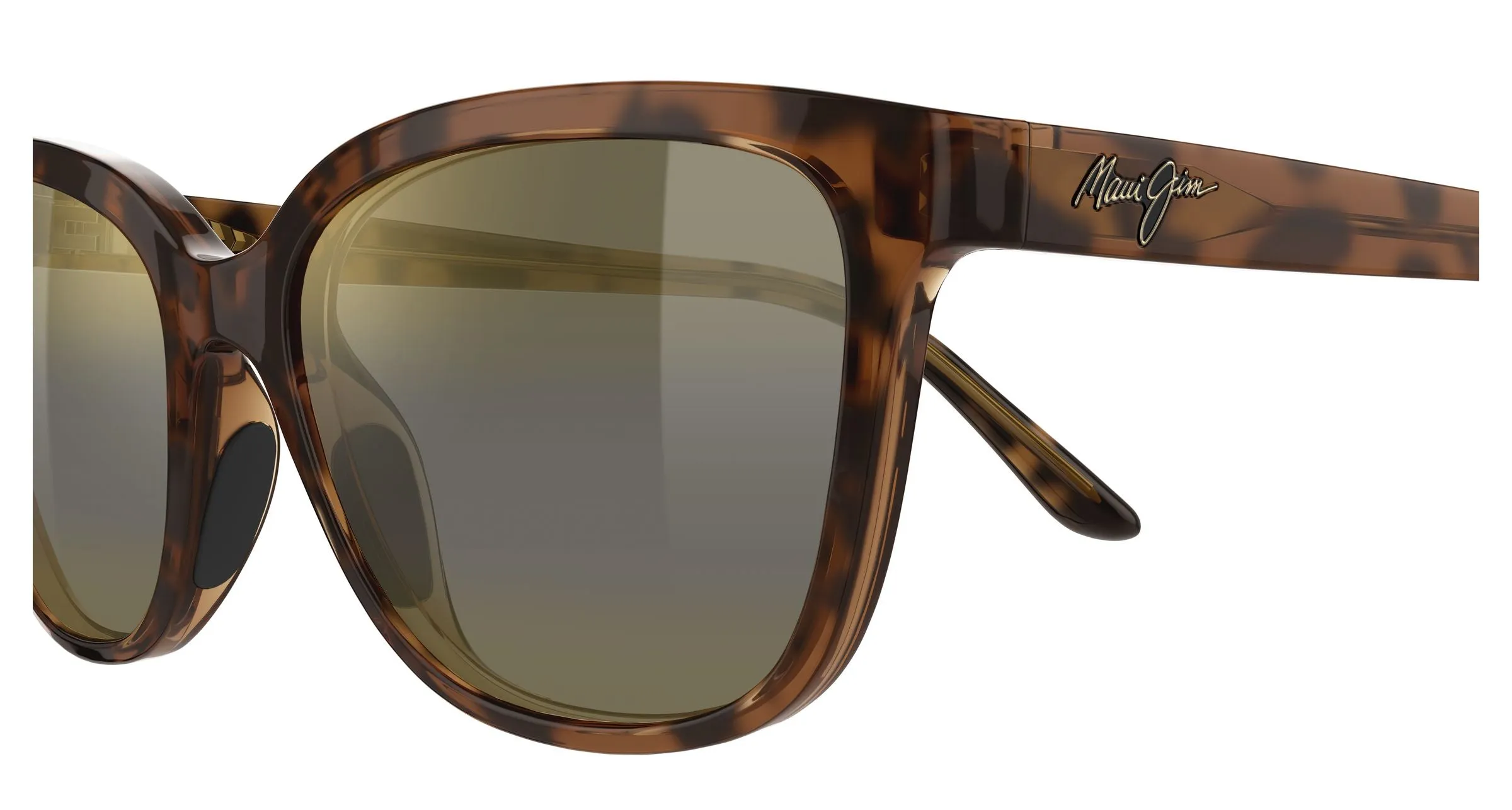 Maui Jim MJ0758S 005 Occhiali da sole Iniettato Havana Bronzo Cat Eye - immagine 3