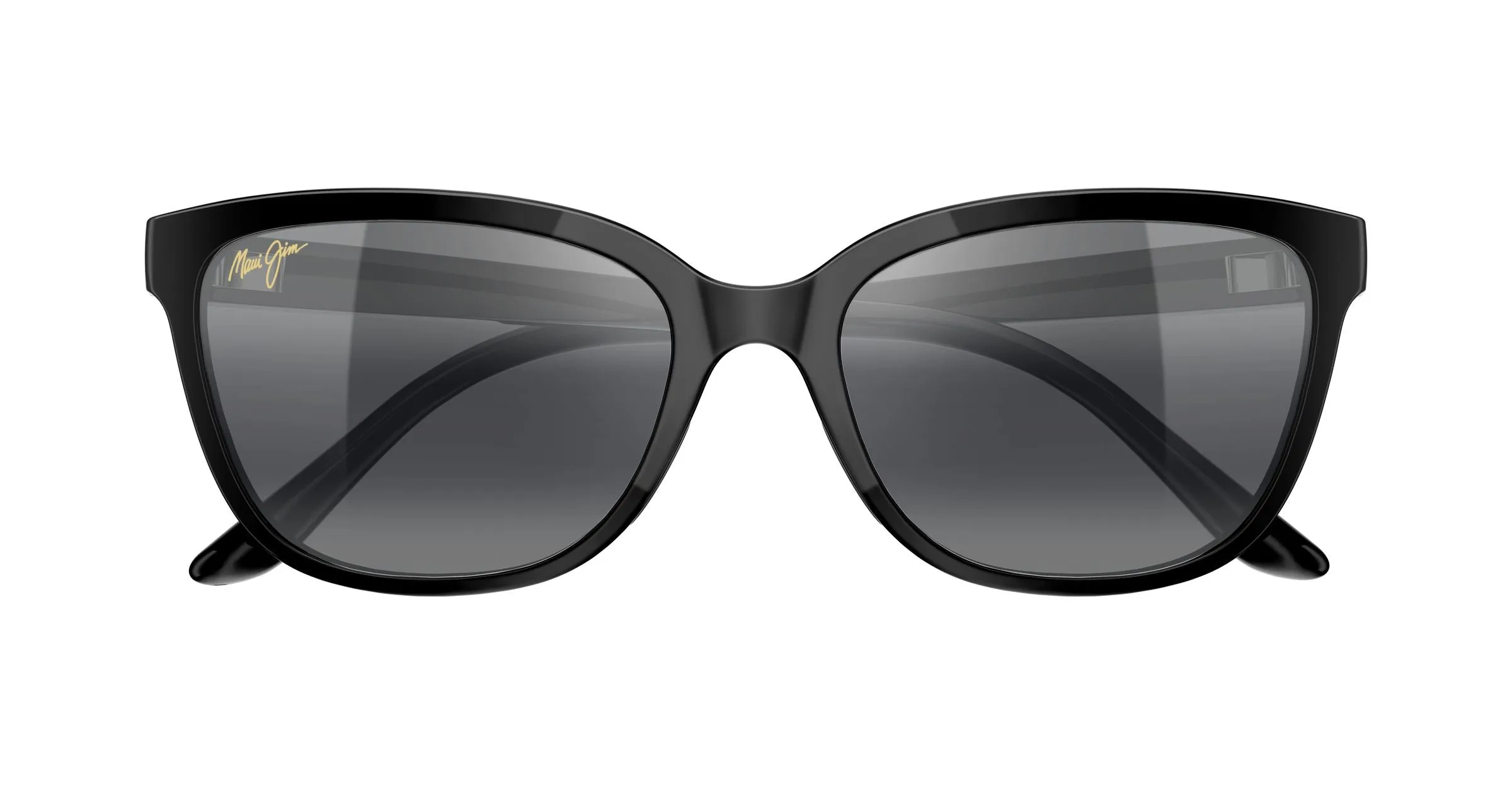 Maui Jim MJ0758S 004 Occhiali da sole Iniettato Nero Grigio Cat Eye - immagine 2