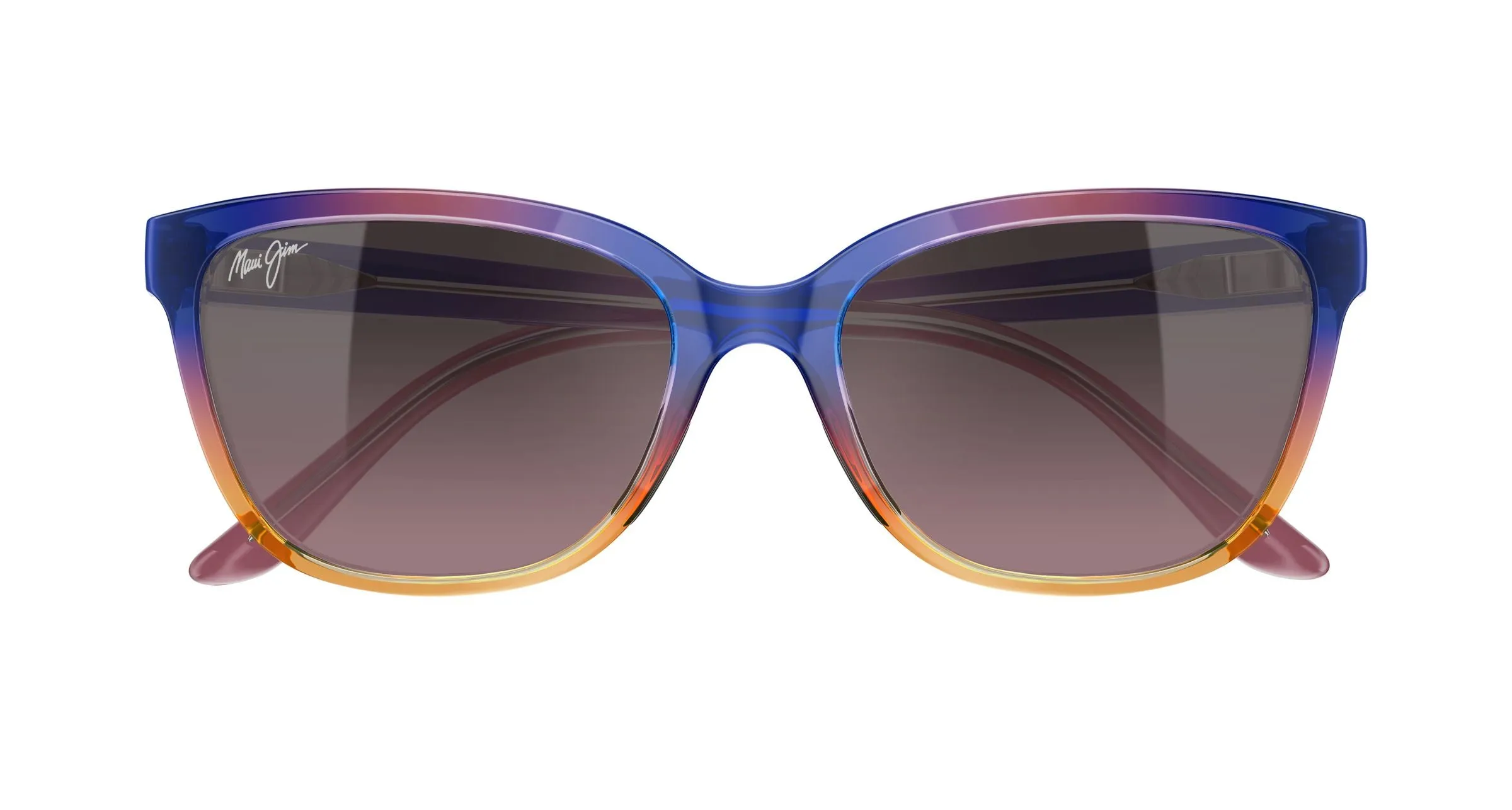Maui Jim MJ0758S 003 Occhiali da sole Iniettato Multi-colore Rosa Cat Eye - immagine 2