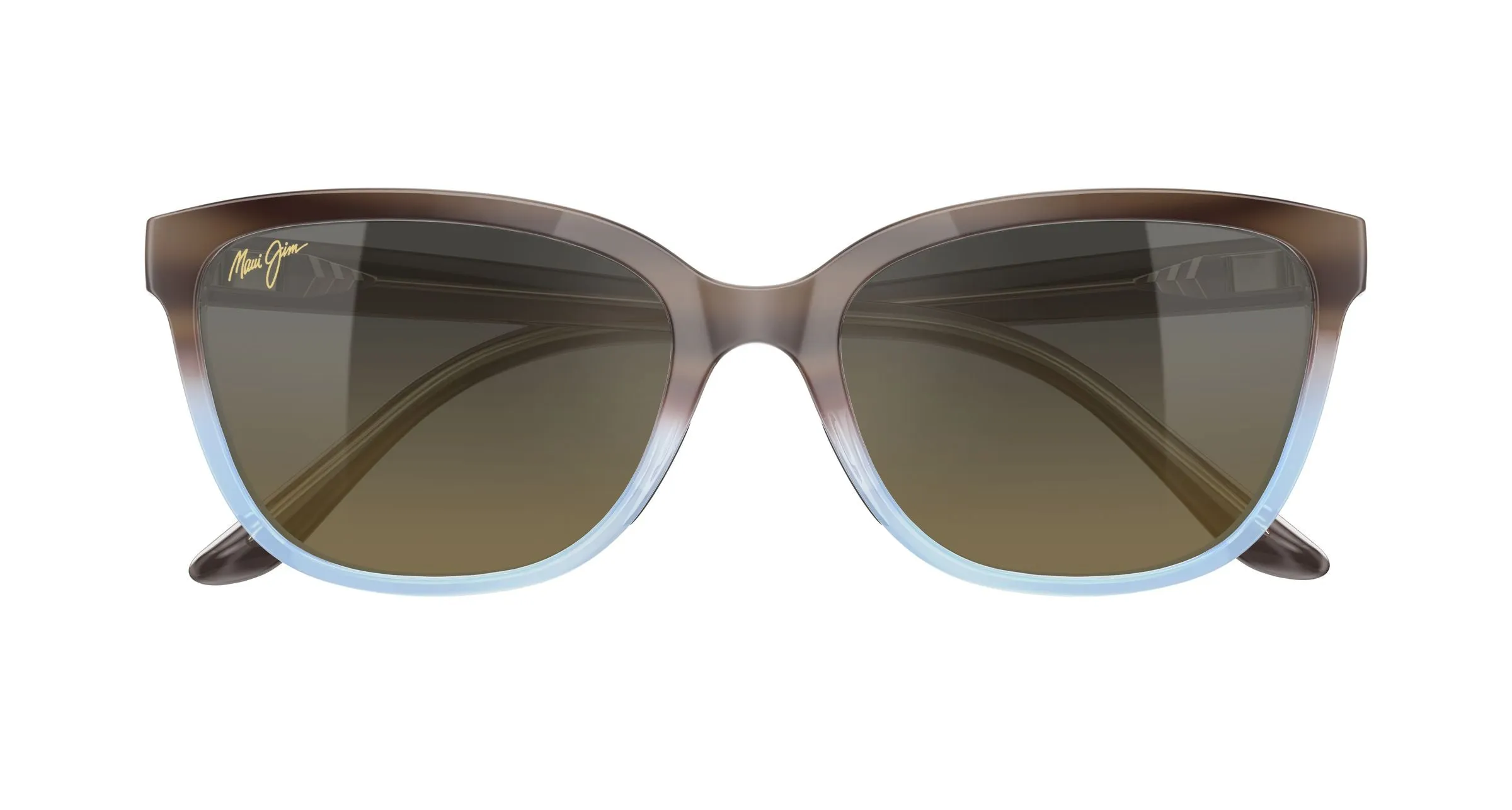 Maui Jim MJ0758S 002 Occhiali da sole Iniettato Havana Bronzo Cat Eye - immagine 2