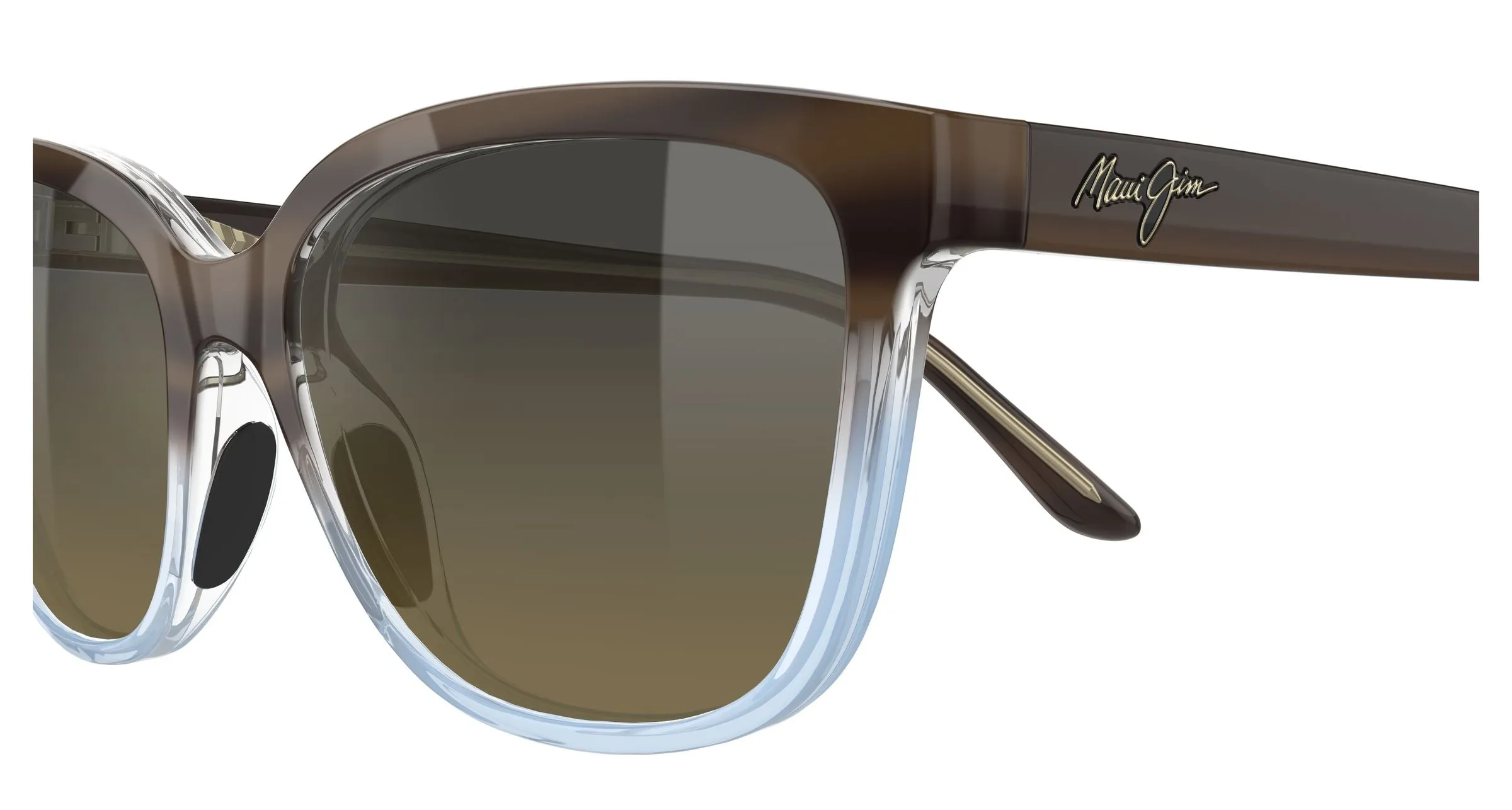 Maui Jim MJ0758S 002 Occhiali da sole Iniettato Havana Bronzo Cat Eye - immagine 3