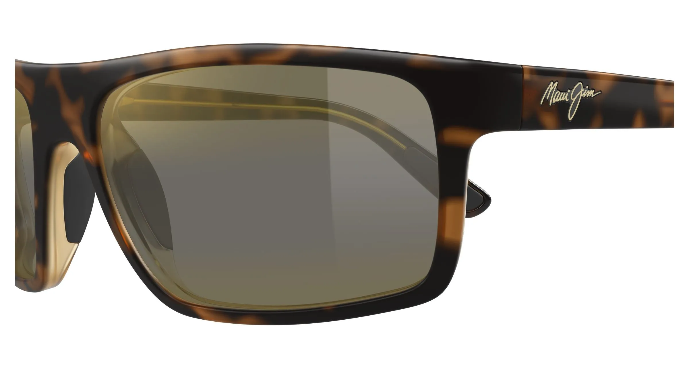 Maui Jim MJ0746S 003 Occhiali da sole Iniettato Havana Bronzo Squadrata - immagine 3