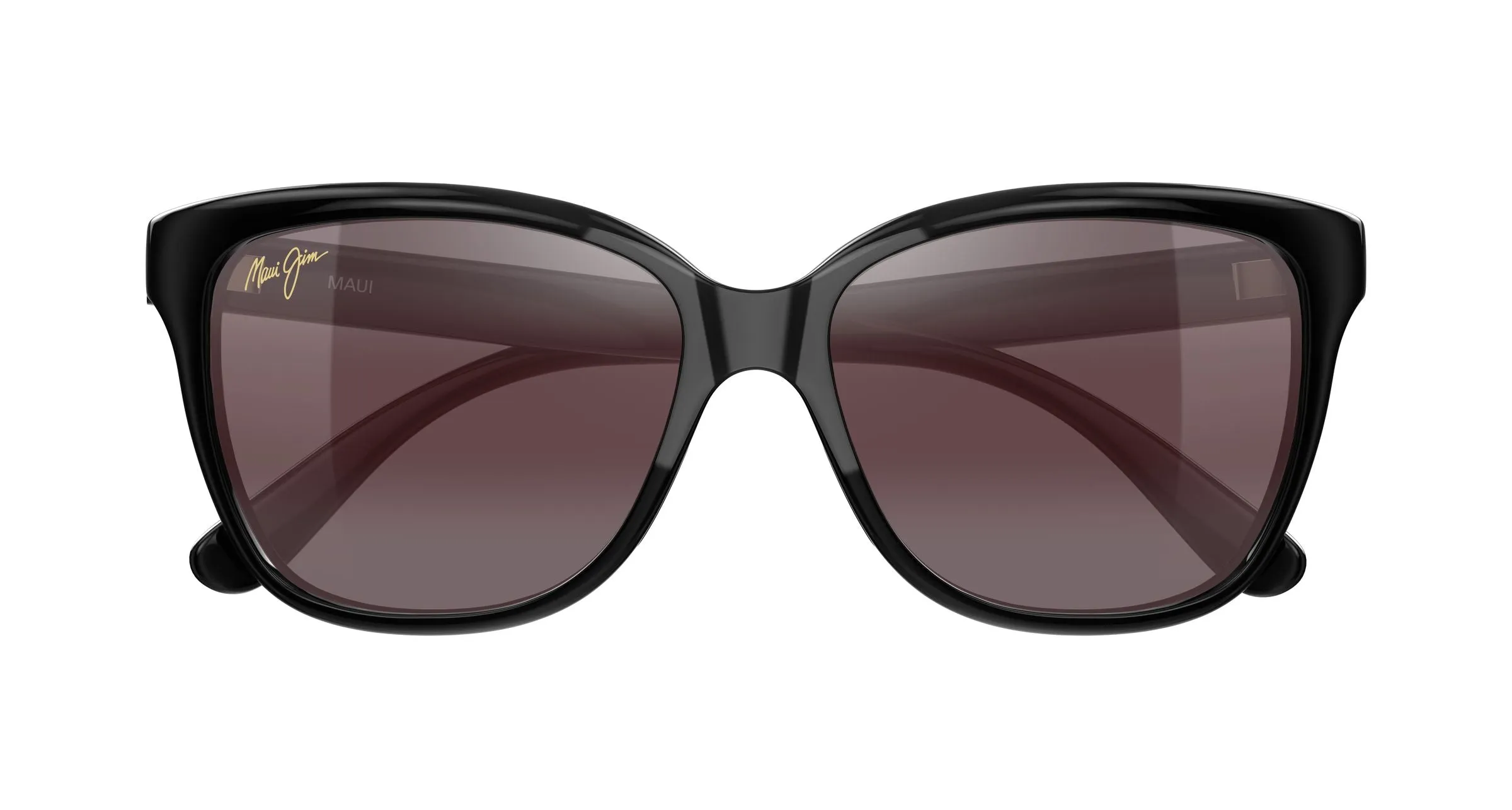 Maui Jim MJ0744S 023 Occhiali da sole Bio-iniettato Nero Rosa Cat Eye - immagine 2