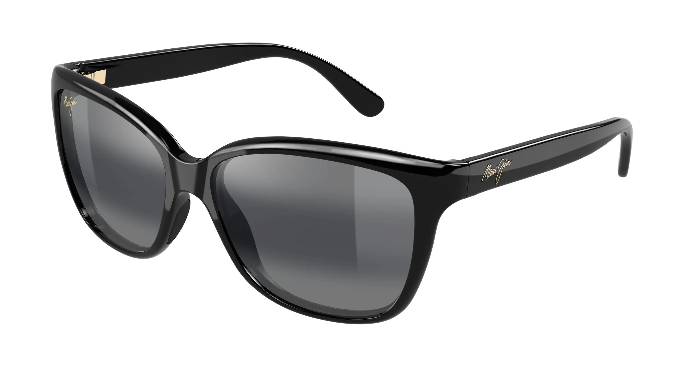 Maui Jim MJ0744S 016 Occhiali da sole Bio-iniettato Nero Grigio Cat Eye - immagine 1