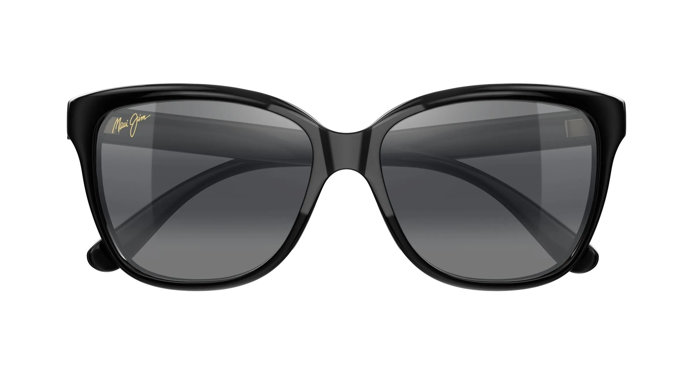 Maui Jim MJ0744S 016 Occhiali da sole Bio-iniettato Nero Grigio Cat Eye - immagine 2