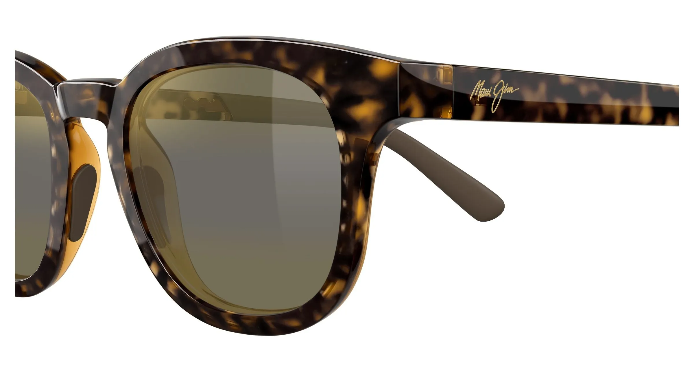 Maui Jim MJ0737S 018 Occhiali da sole Bio-iniettato Havana Bronzo Rotonda - immagine 3