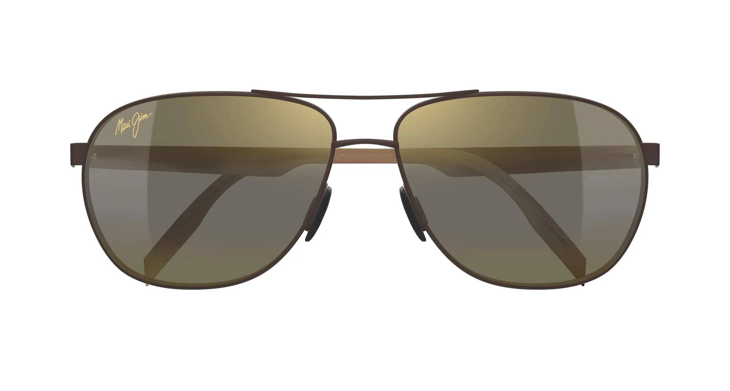 Maui Jim MJ0728S 002 Occhiali da sole Metallo Marrone Bronzo Pilot - immagine 2