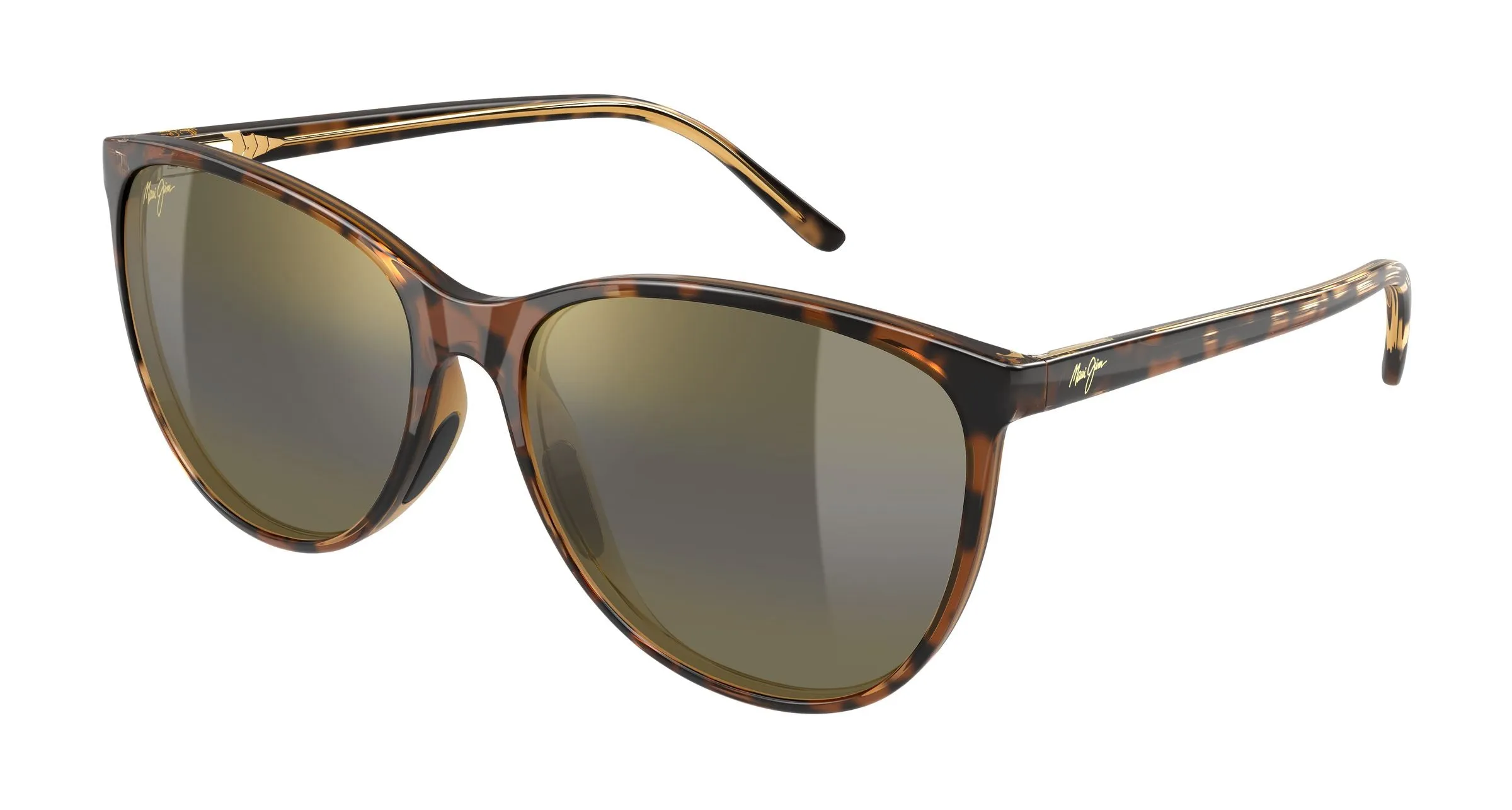 Maui Jim MJ0723S 004 Occhiali da sole Iniettato Havana Bronzo Cat Eye - immagine 1