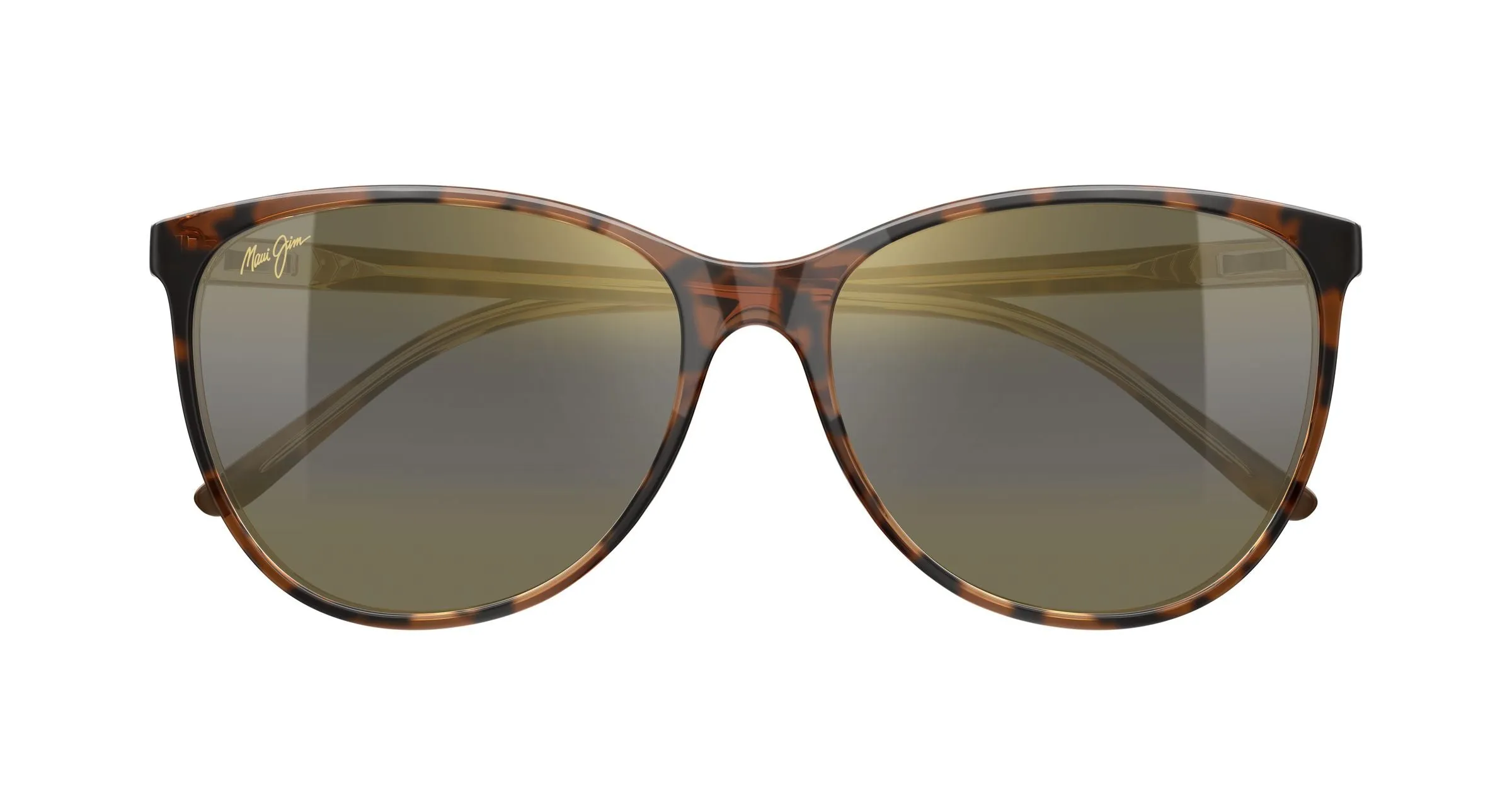 Maui Jim MJ0723S 004 Occhiali da sole Iniettato Havana Bronzo Cat Eye - immagine 2
