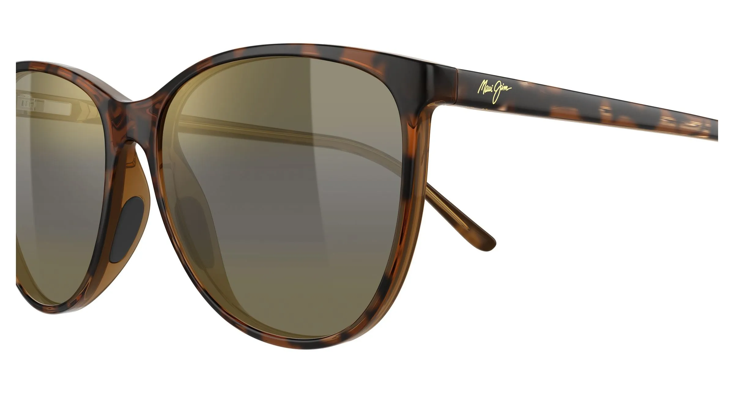 Maui Jim MJ0723S 004 Occhiali da sole Iniettato Havana Bronzo Cat Eye - immagine 3